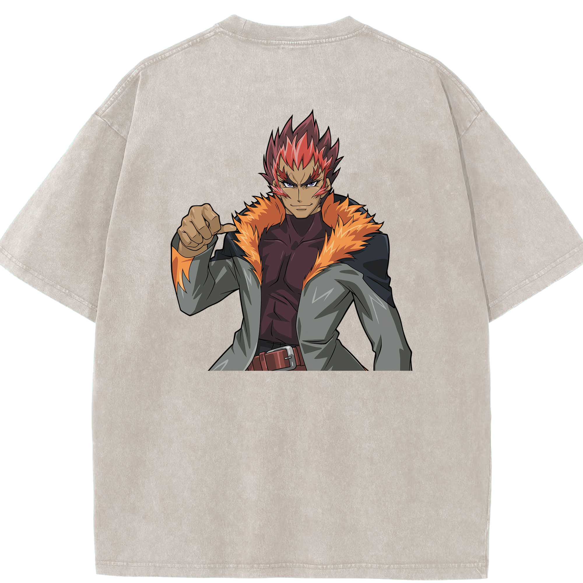 （画像用） 遊☆戯☆王 Yu-Gi-Oh! 綿100% ヴィンテージ風 半袖Tシャツ（背面プリント）
