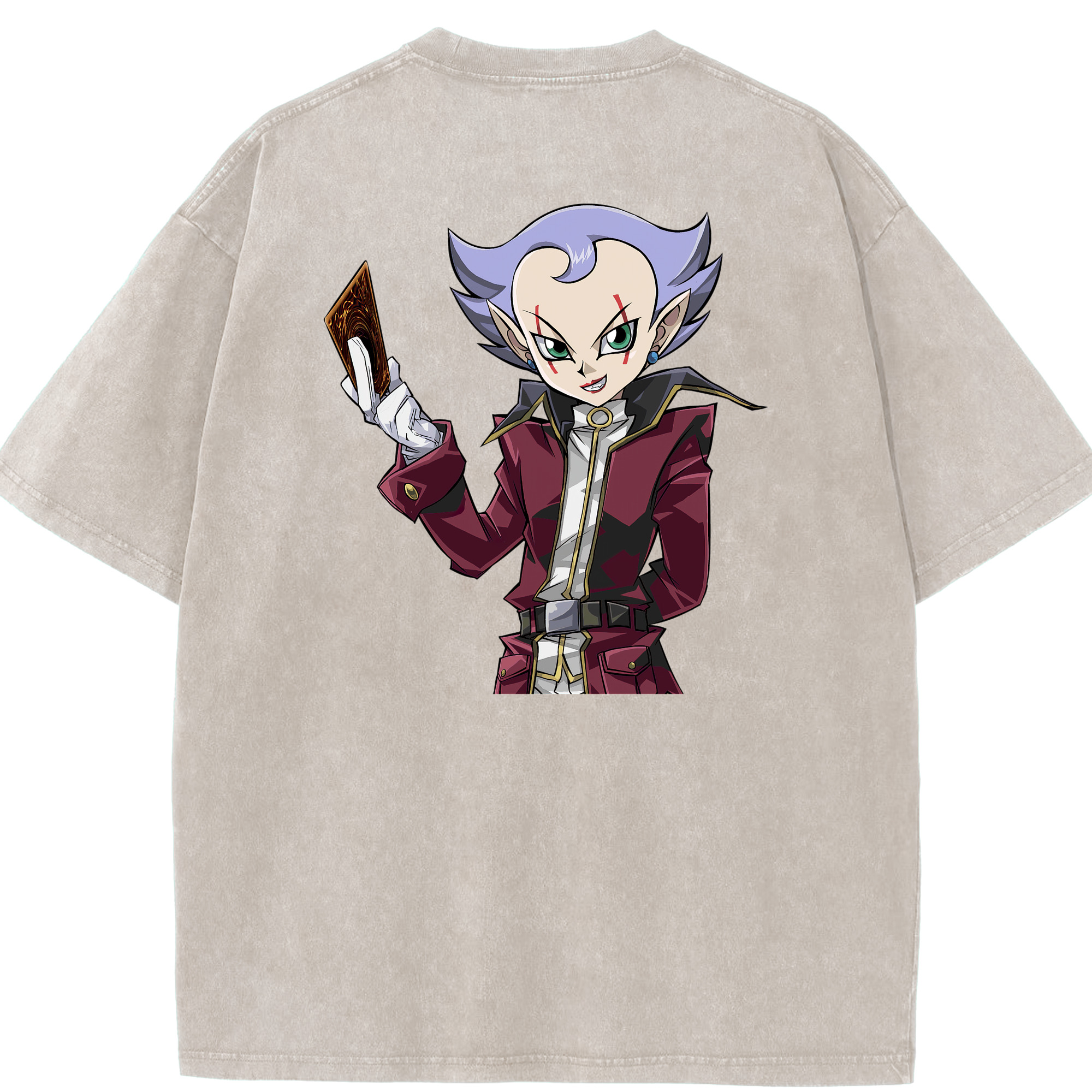 （画像用） 遊☆戯☆王 Yu-Gi-Oh! 綿100% ヴィンテージ風 半袖Tシャツ（背面プリント）