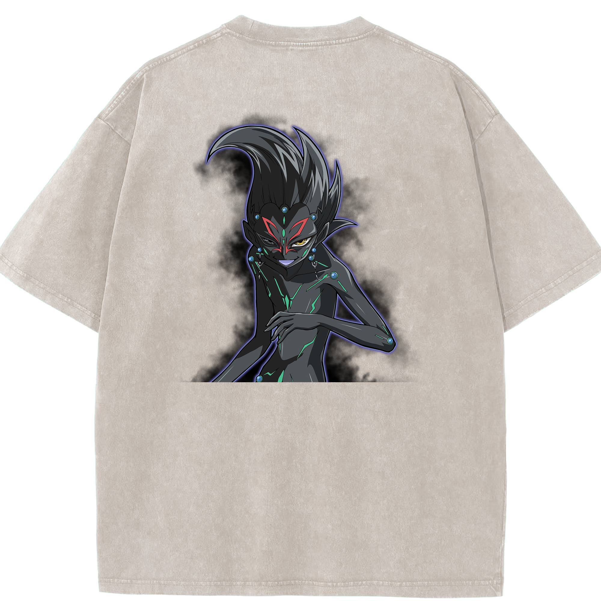 （画像用） 遊☆戯☆王 Yu-Gi-Oh! 綿100% ヴィンテージ風 半袖Tシャツ（背面プリント）