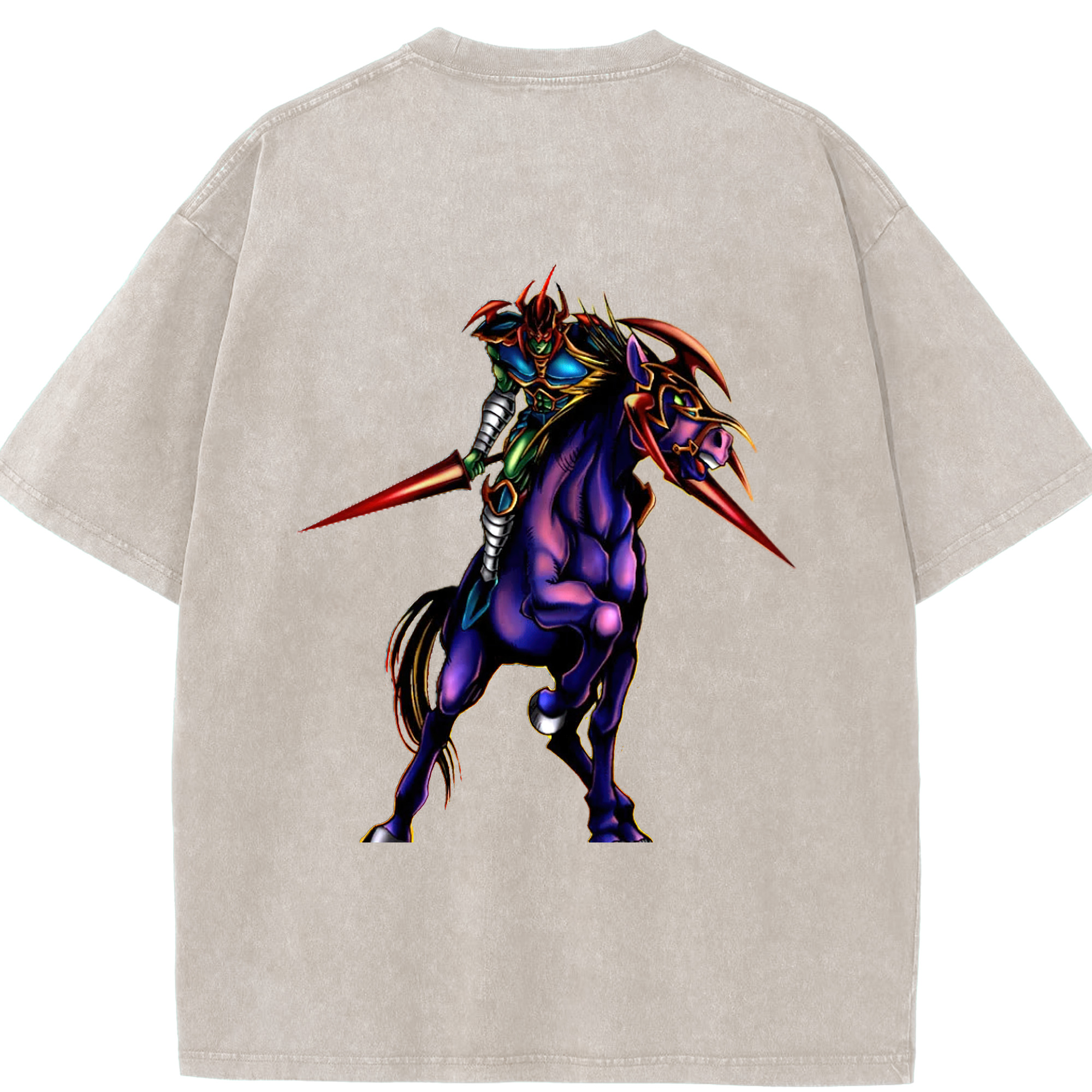 （画像用） 遊☆戯☆王 Yu-Gi-Oh! 綿100% ヴィンテージ風 半袖Tシャツ（背面プリント）