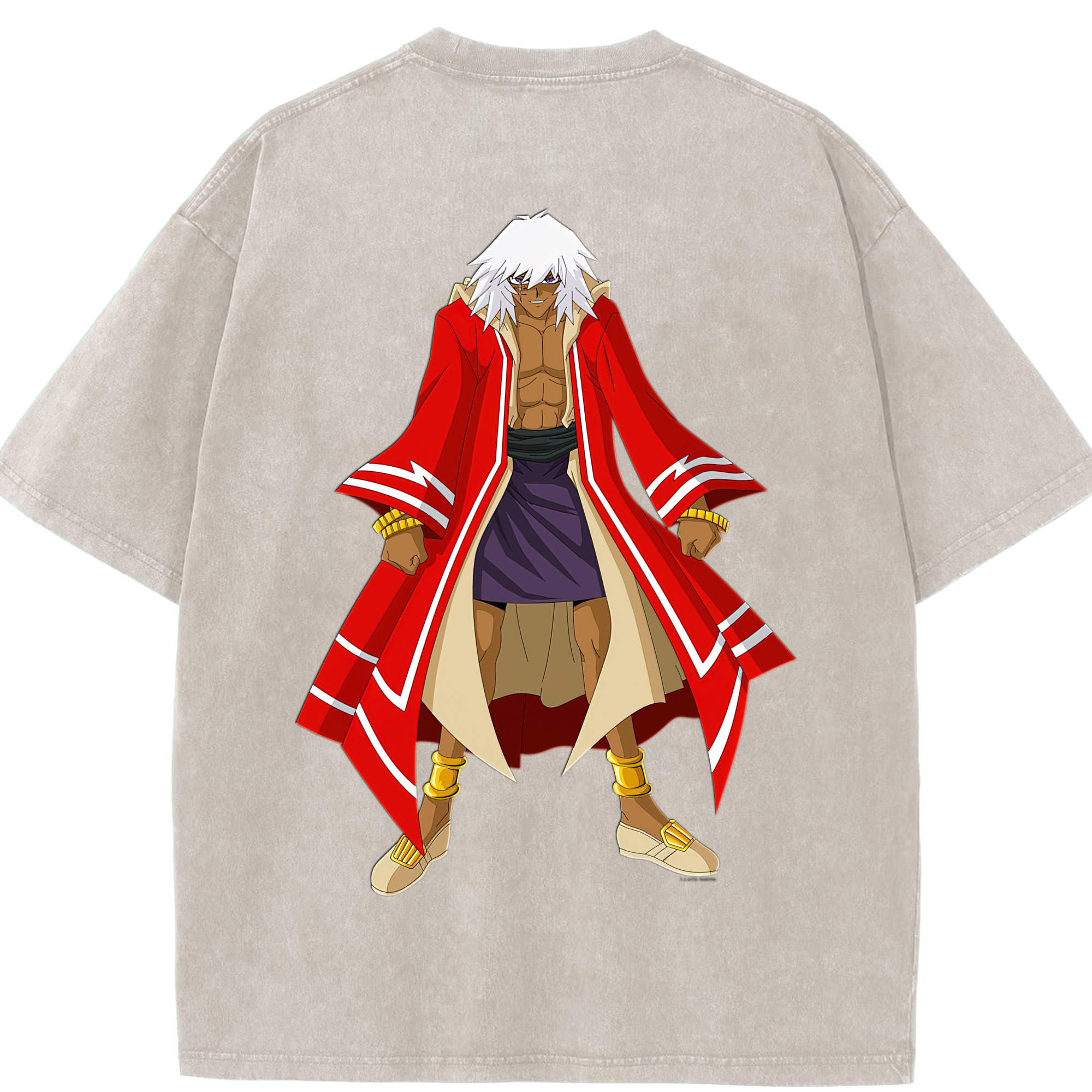 （画像用） 遊☆戯☆王 Yu-Gi-Oh! 綿100% ヴィンテージ風 半袖Tシャツ（背面プリント）