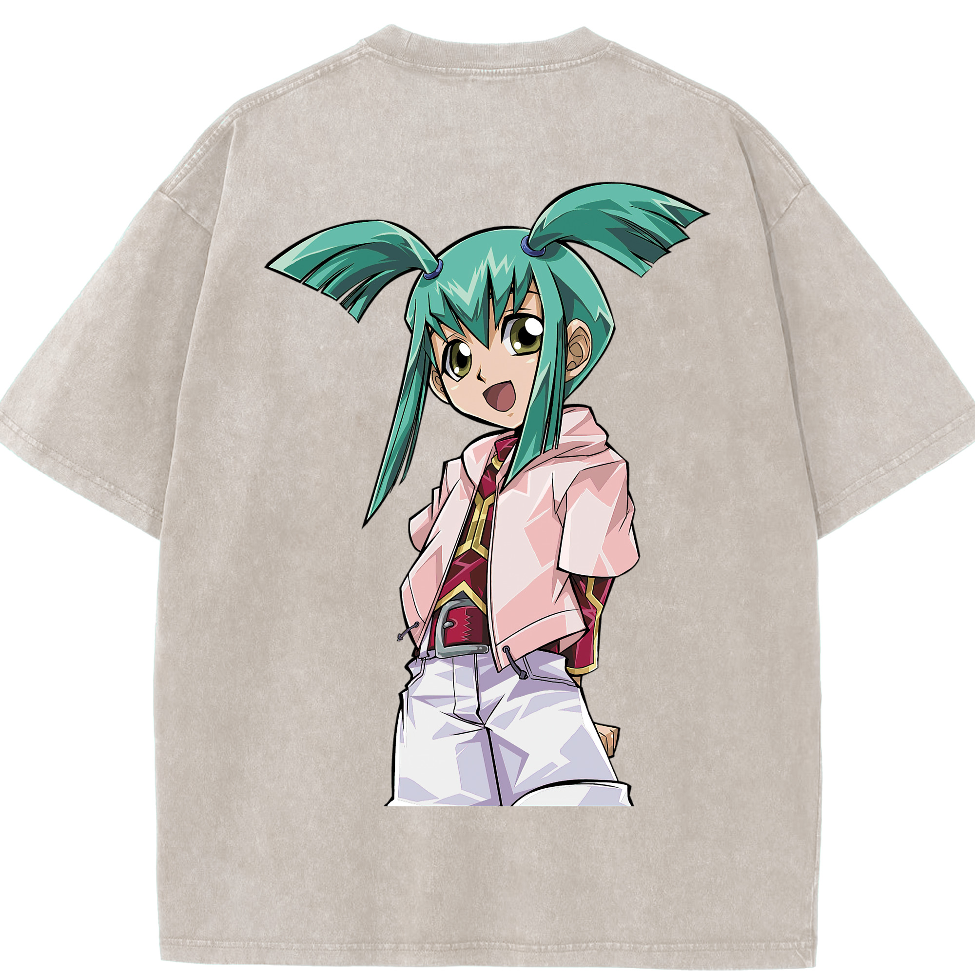 （画像用） 遊☆戯☆王 Yu-Gi-Oh! 綿100% ヴィンテージ風 半袖Tシャツ（背面プリント）