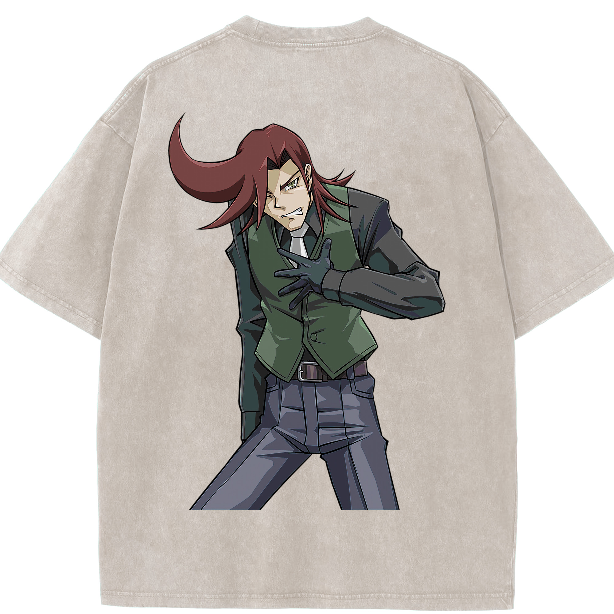 （画像用） 遊☆戯☆王 Yu-Gi-Oh! 綿100% ヴィンテージ風 半袖Tシャツ（背面プリント）