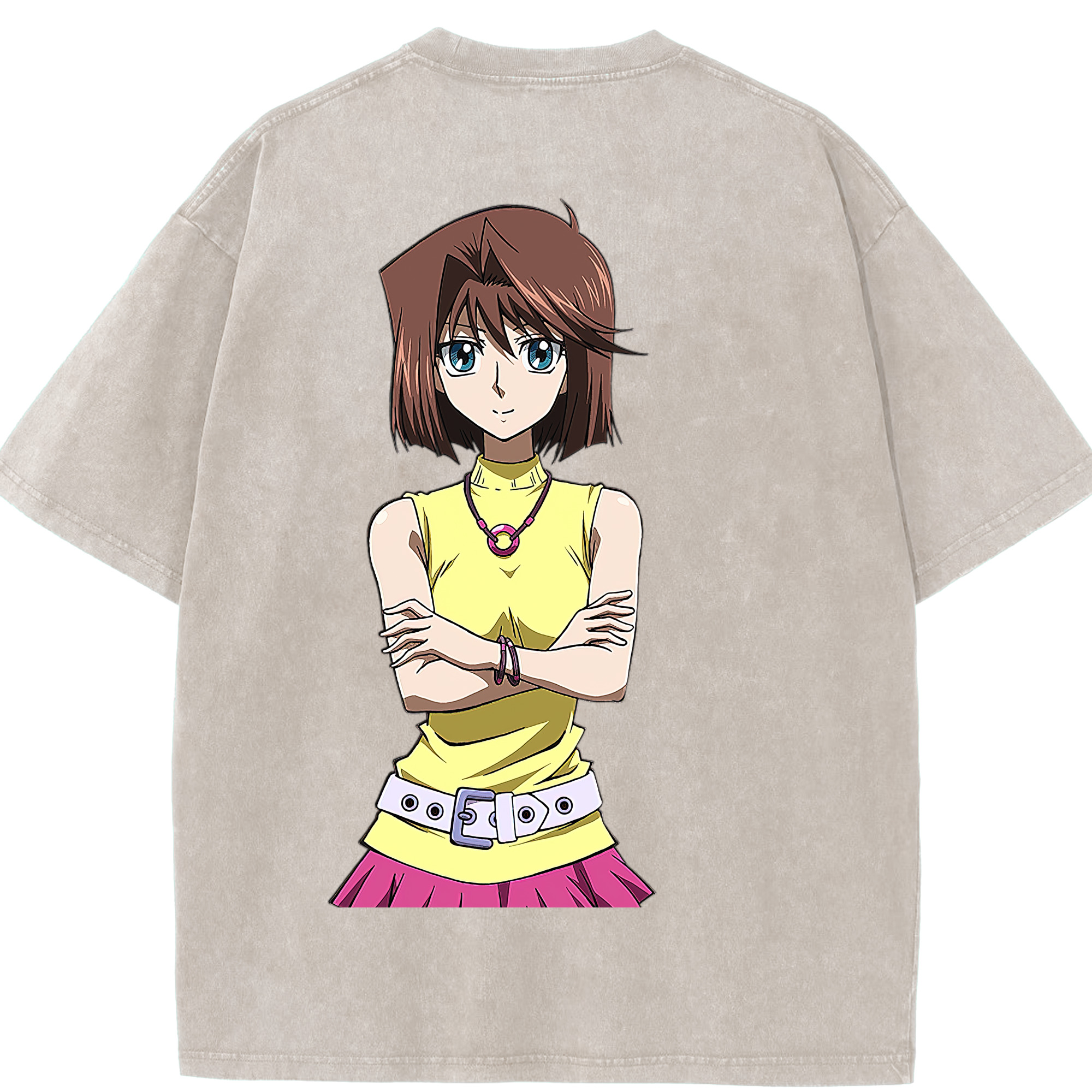 （画像用） 遊☆戯☆王 Yu-Gi-Oh! 綿100% ヴィンテージ風 半袖Tシャツ（背面プリント）