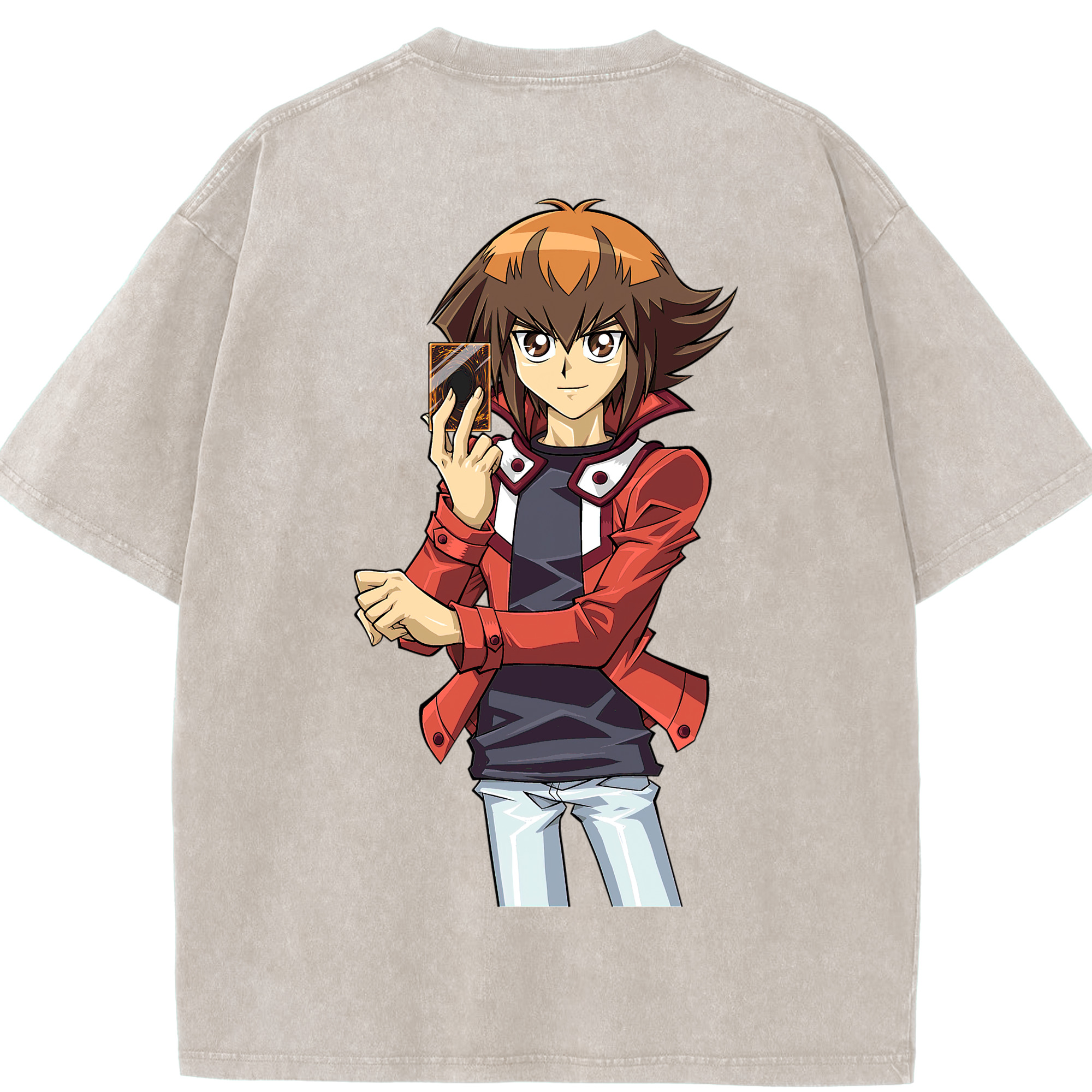 （画像用） 遊☆戯☆王 Yu-Gi-Oh! 綿100% ヴィンテージ風 半袖Tシャツ（背面プリント）