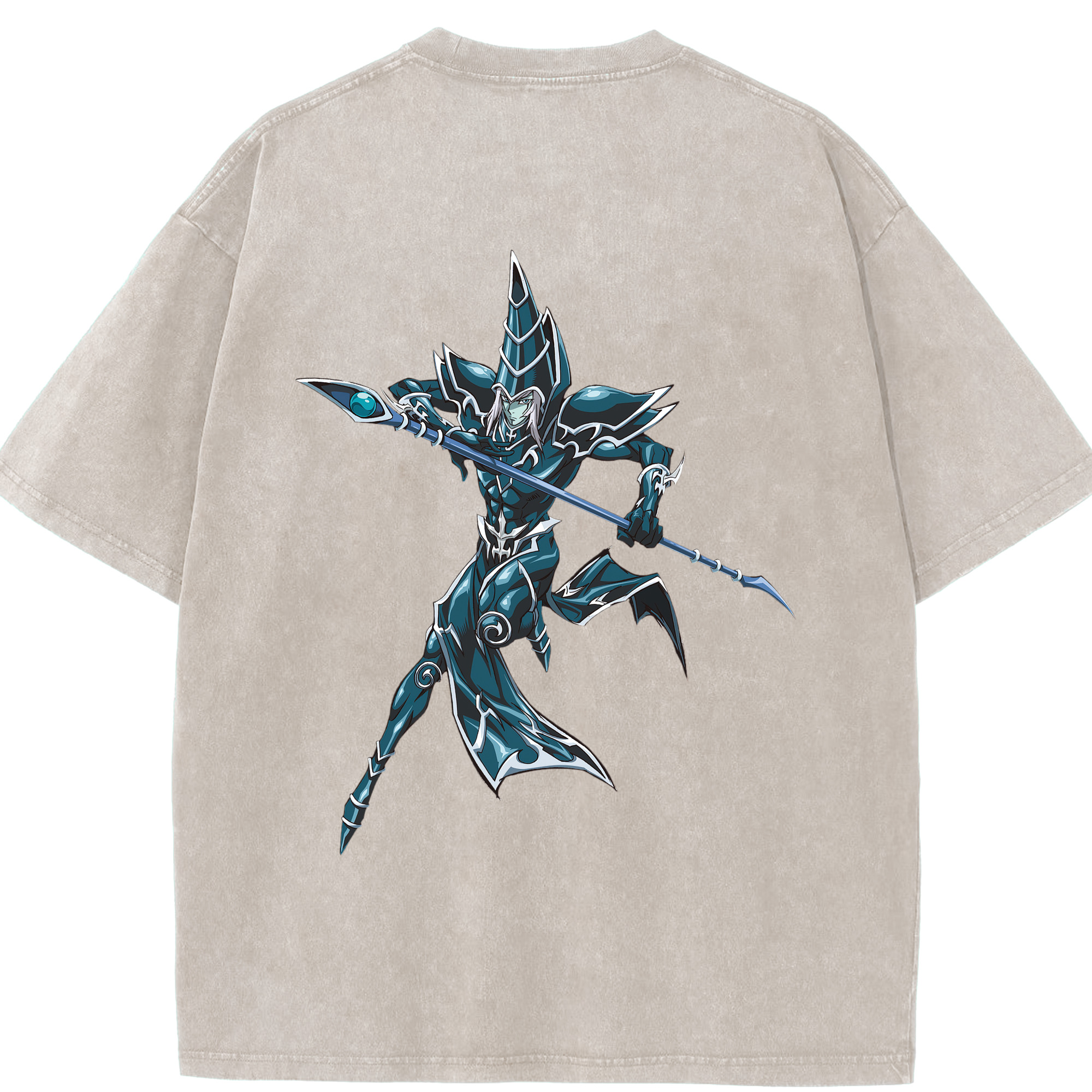 （画像用） 遊☆戯☆王 Yu-Gi-Oh! 綿100% ヴィンテージ風 半袖Tシャツ（背面プリント）