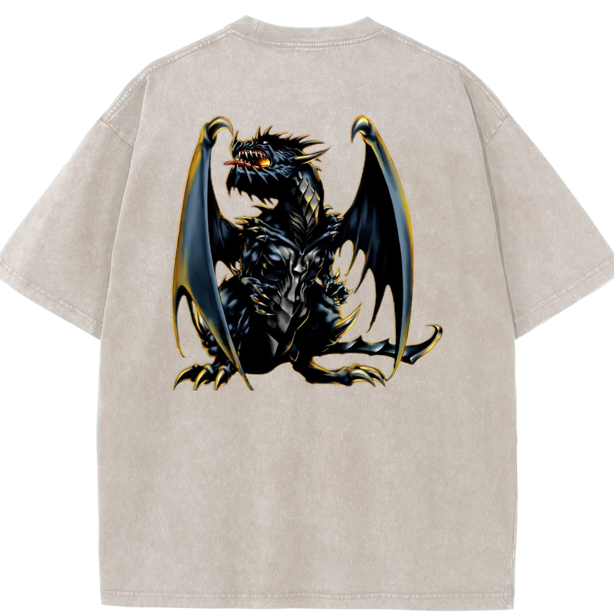 （画像用） 遊☆戯☆王 Yu-Gi-Oh! 綿100% ヴィンテージ風 半袖Tシャツ（背面プリント）