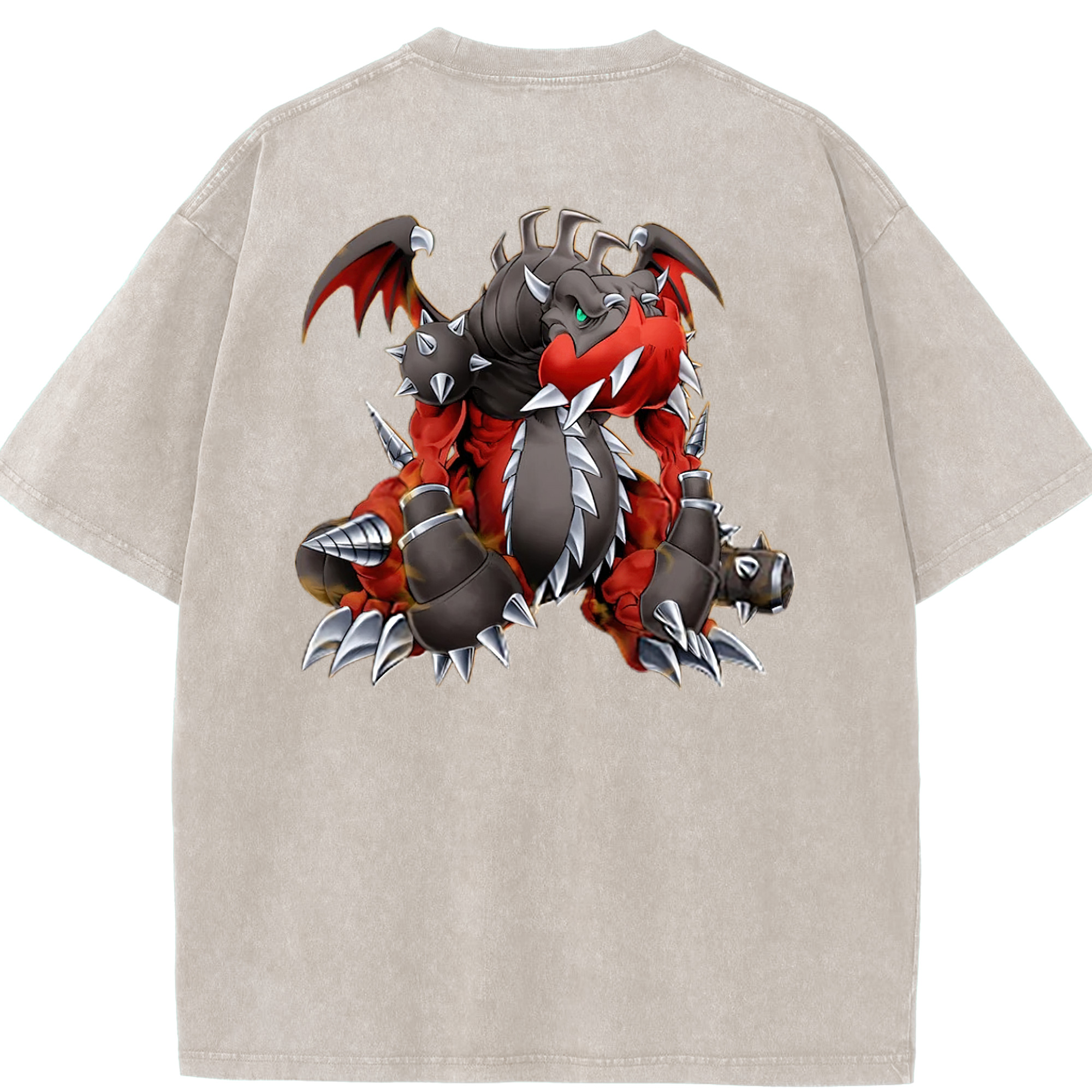 （画像用） 遊☆戯☆王 Yu-Gi-Oh! 綿100% ヴィンテージ風 半袖Tシャツ（背面プリント）
