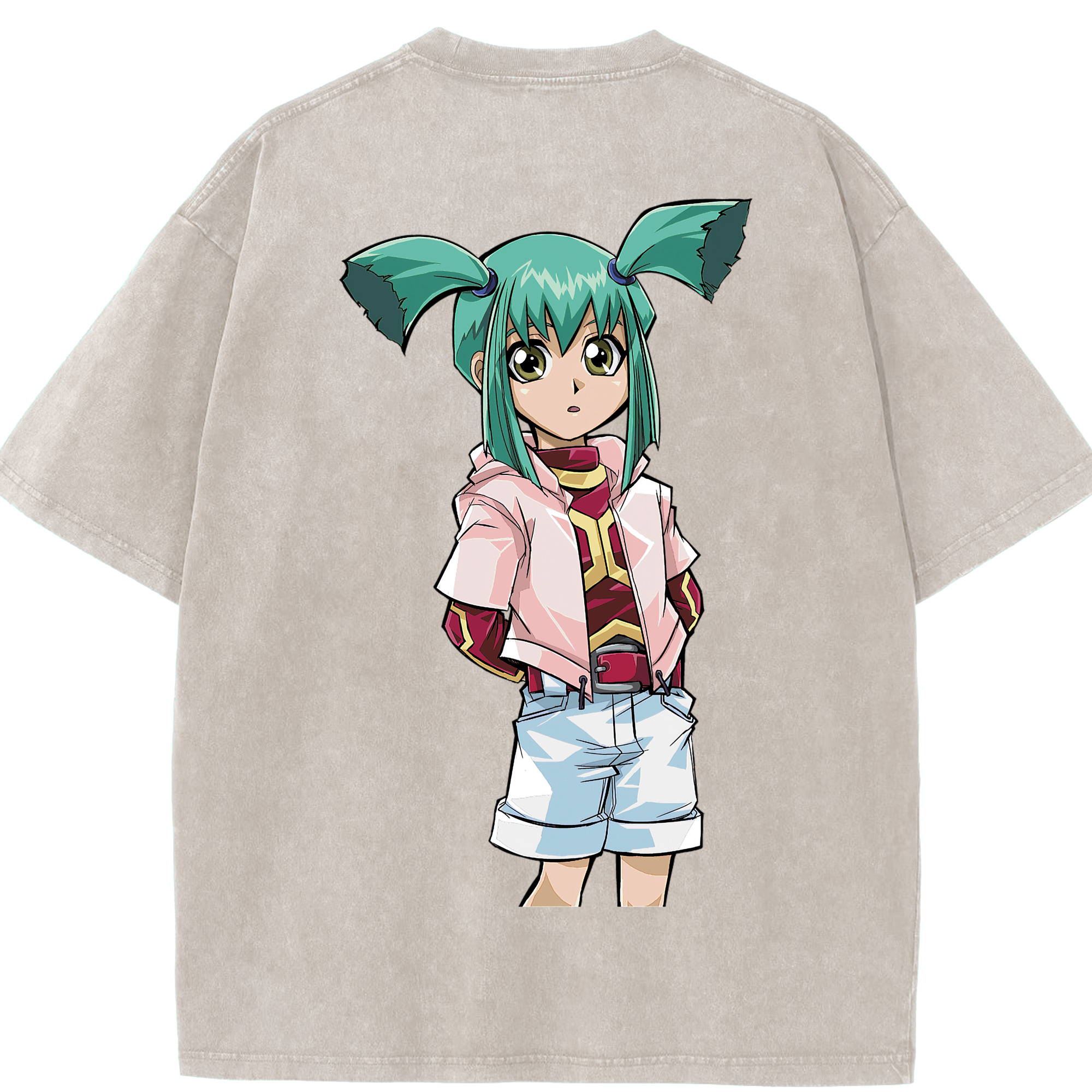 （画像用） 遊☆戯☆王 Yu-Gi-Oh! 綿100% ヴィンテージ風 半袖Tシャツ（背面プリント）