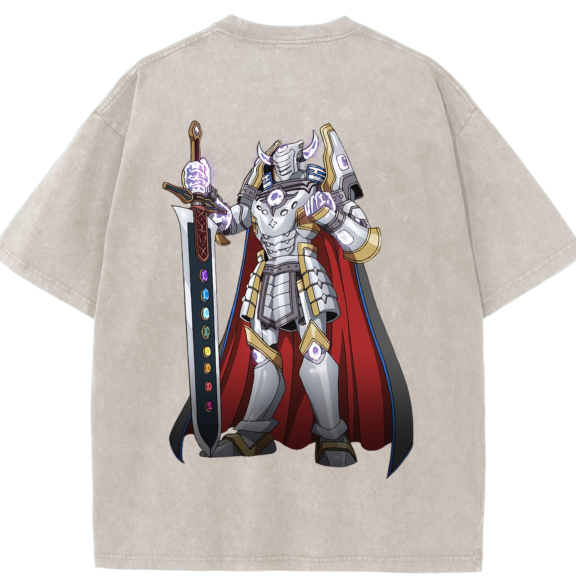 （画像用） 遊☆戯☆王 Yu-Gi-Oh! 綿100% ヴィンテージ風 半袖Tシャツ（背面プリント）