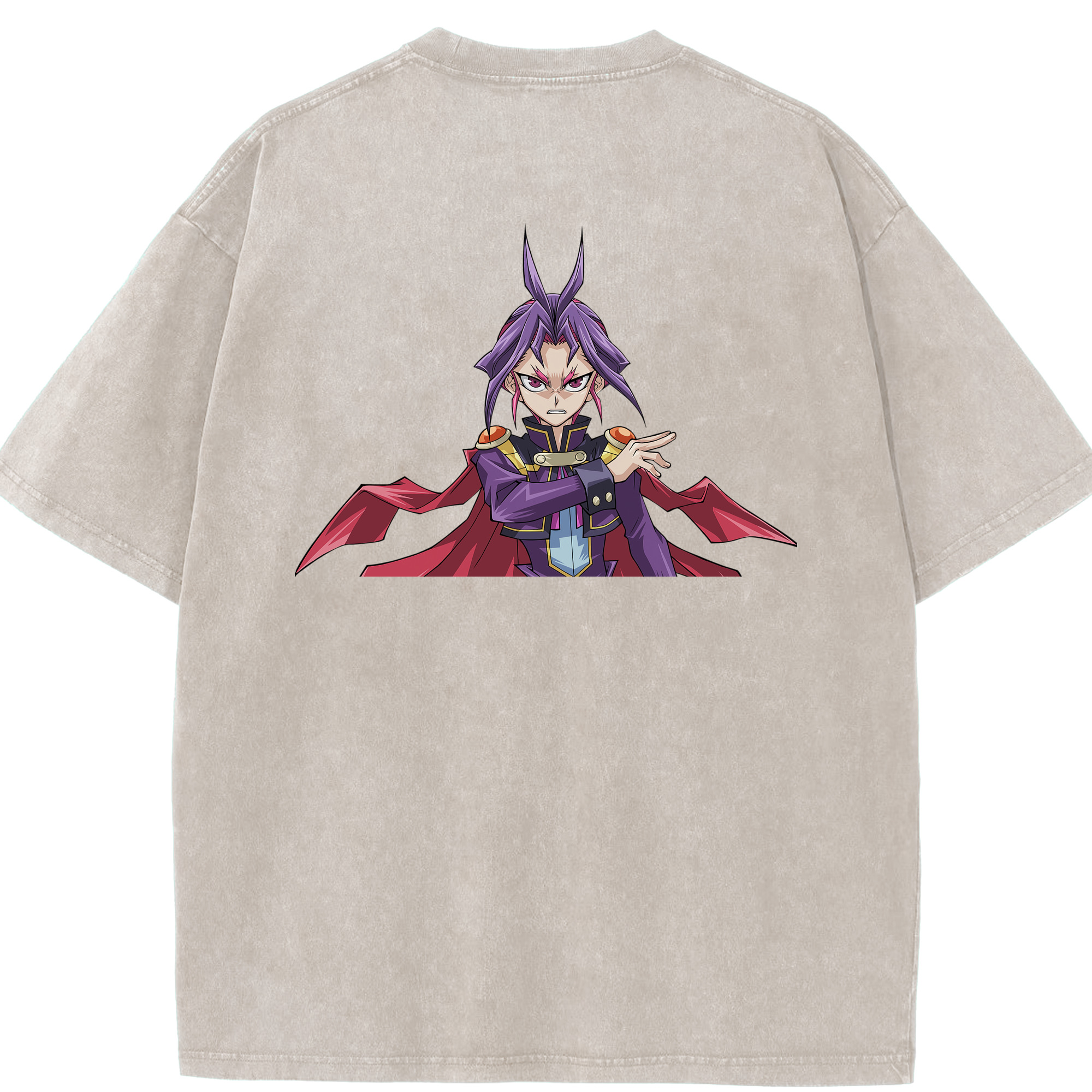 （画像用） 遊☆戯☆王 Yu-Gi-Oh! 綿100% ヴィンテージ風 半袖Tシャツ（背面プリント）