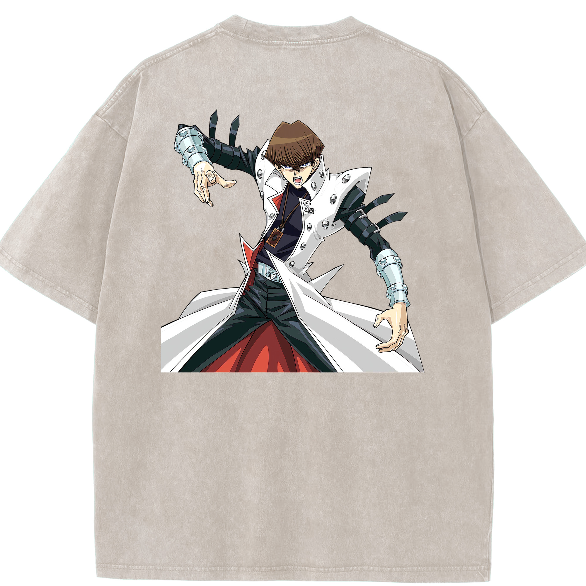（画像用） 遊☆戯☆王 Yu-Gi-Oh! 綿100% ヴィンテージ風 半袖Tシャツ（背面プリント）