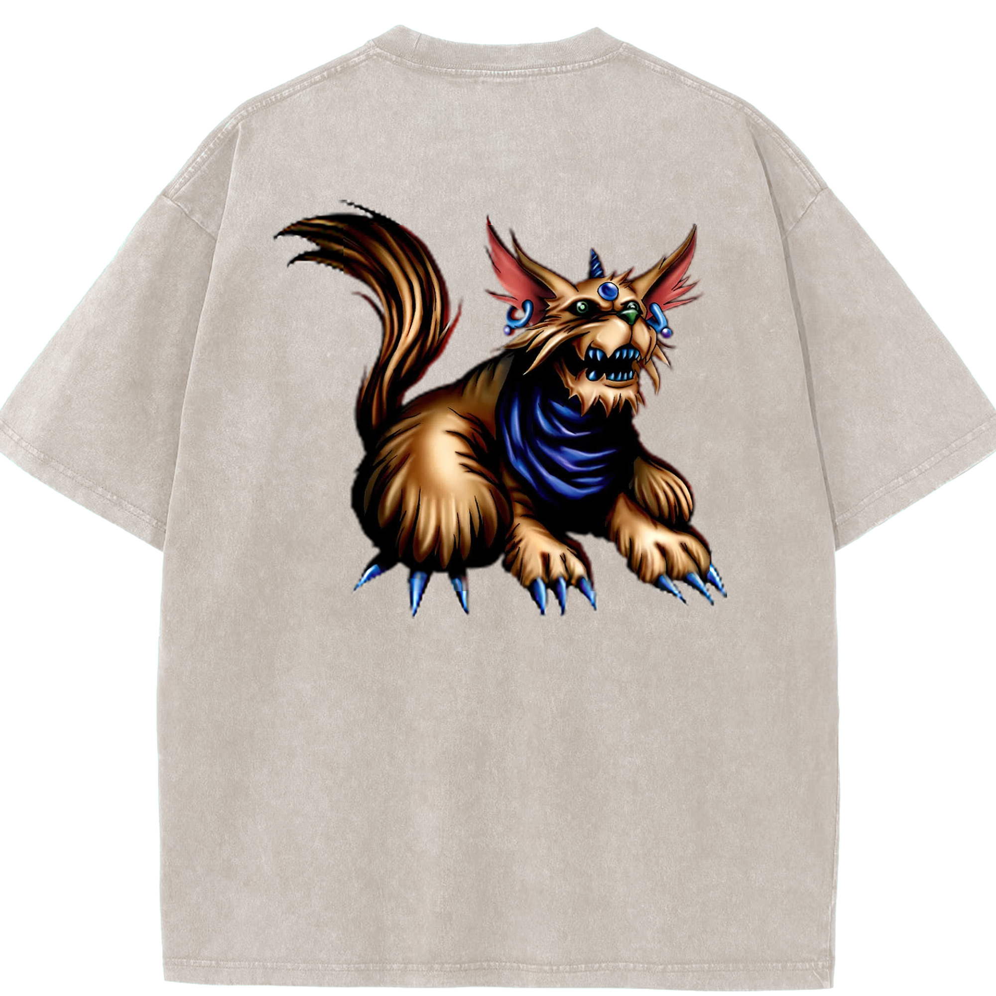 （画像用） 遊☆戯☆王 Yu-Gi-Oh! 綿100% ヴィンテージ風 半袖Tシャツ（背面プリント）