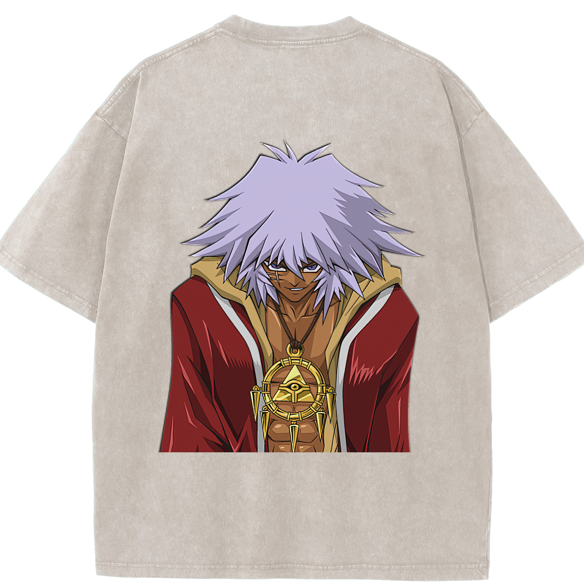 （画像用） 遊☆戯☆王 Yu-Gi-Oh! 綿100% ヴィンテージ風 半袖Tシャツ（背面プリント）