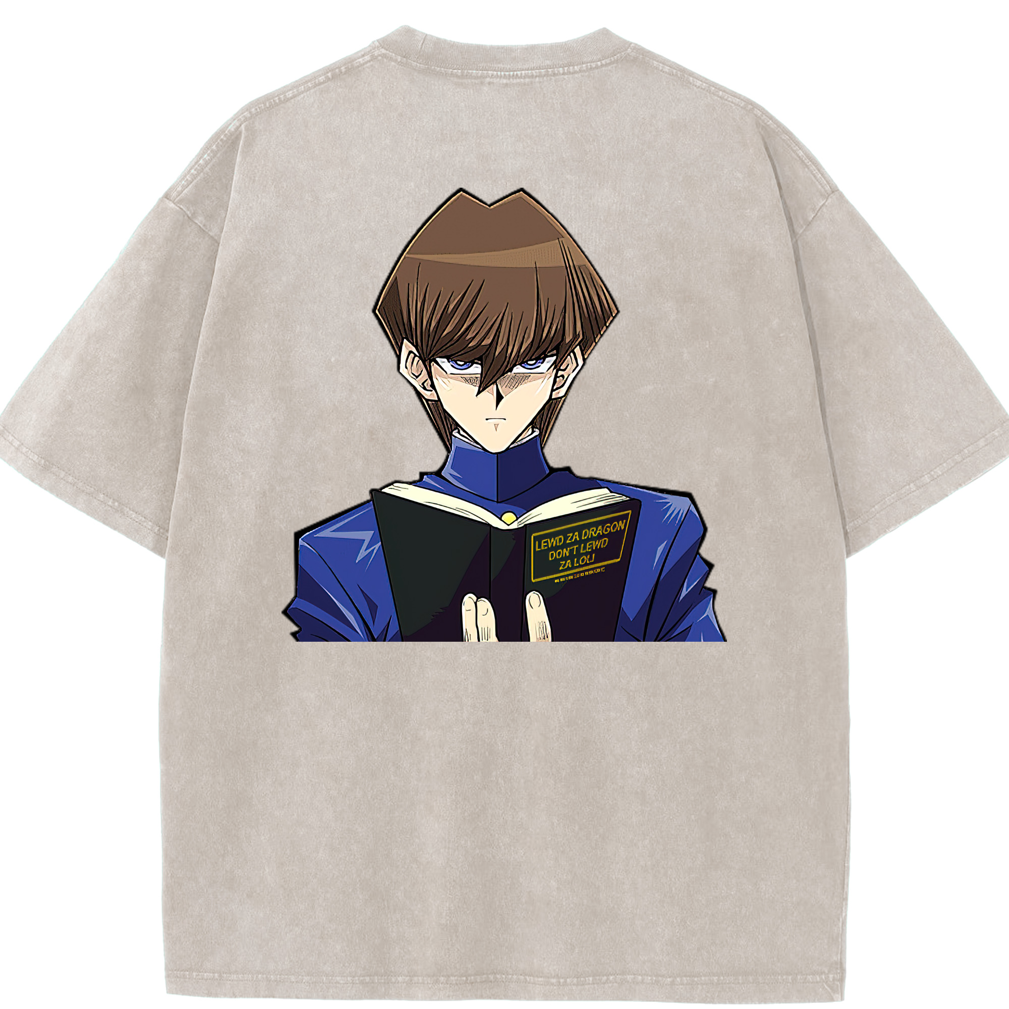 （画像用） 遊☆戯☆王 Yu-Gi-Oh! 綿100% ヴィンテージ風 半袖Tシャツ（背面プリント）