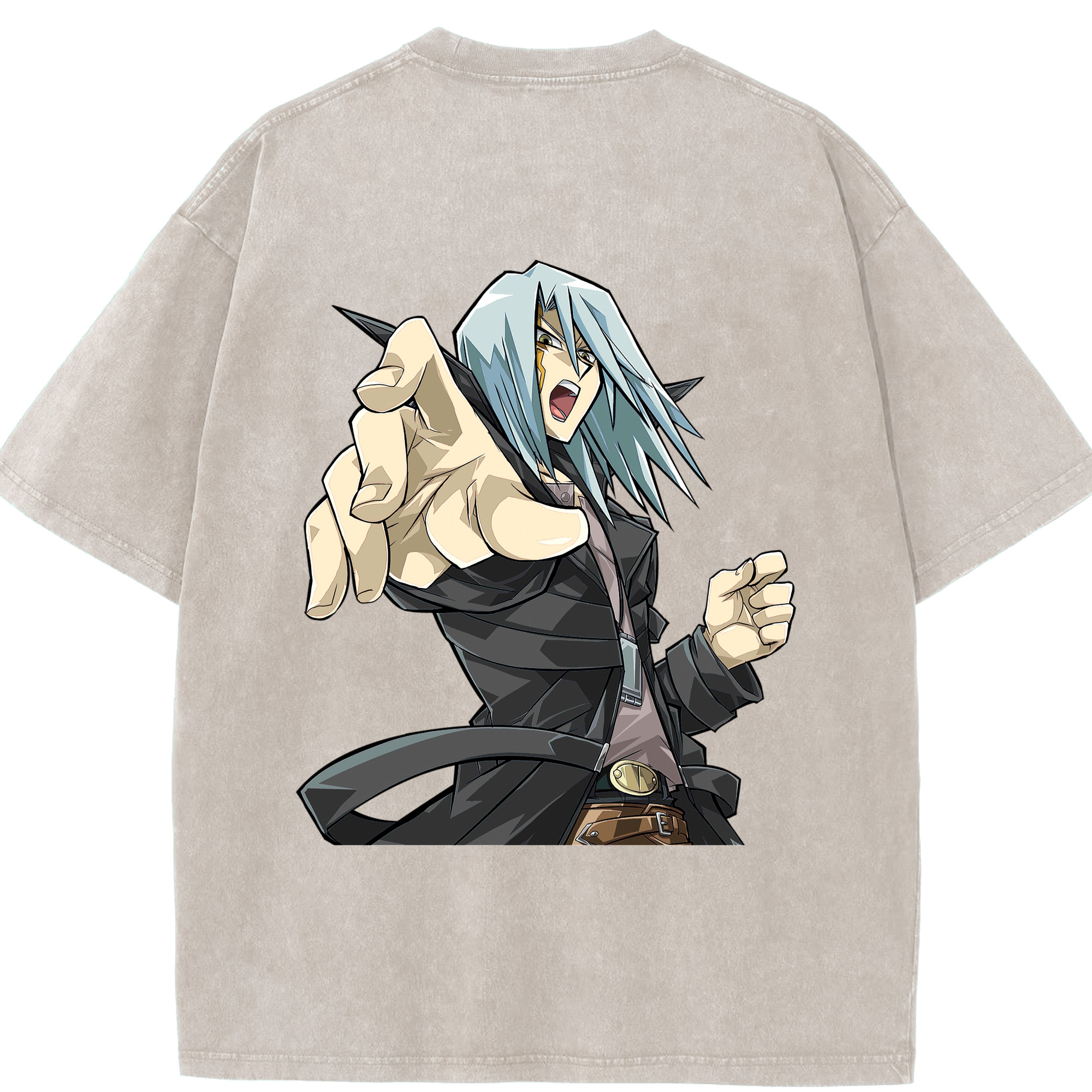 （画像用） 遊☆戯☆王 Yu-Gi-Oh! 綿100% ヴィンテージ風 半袖Tシャツ（背面プリント）