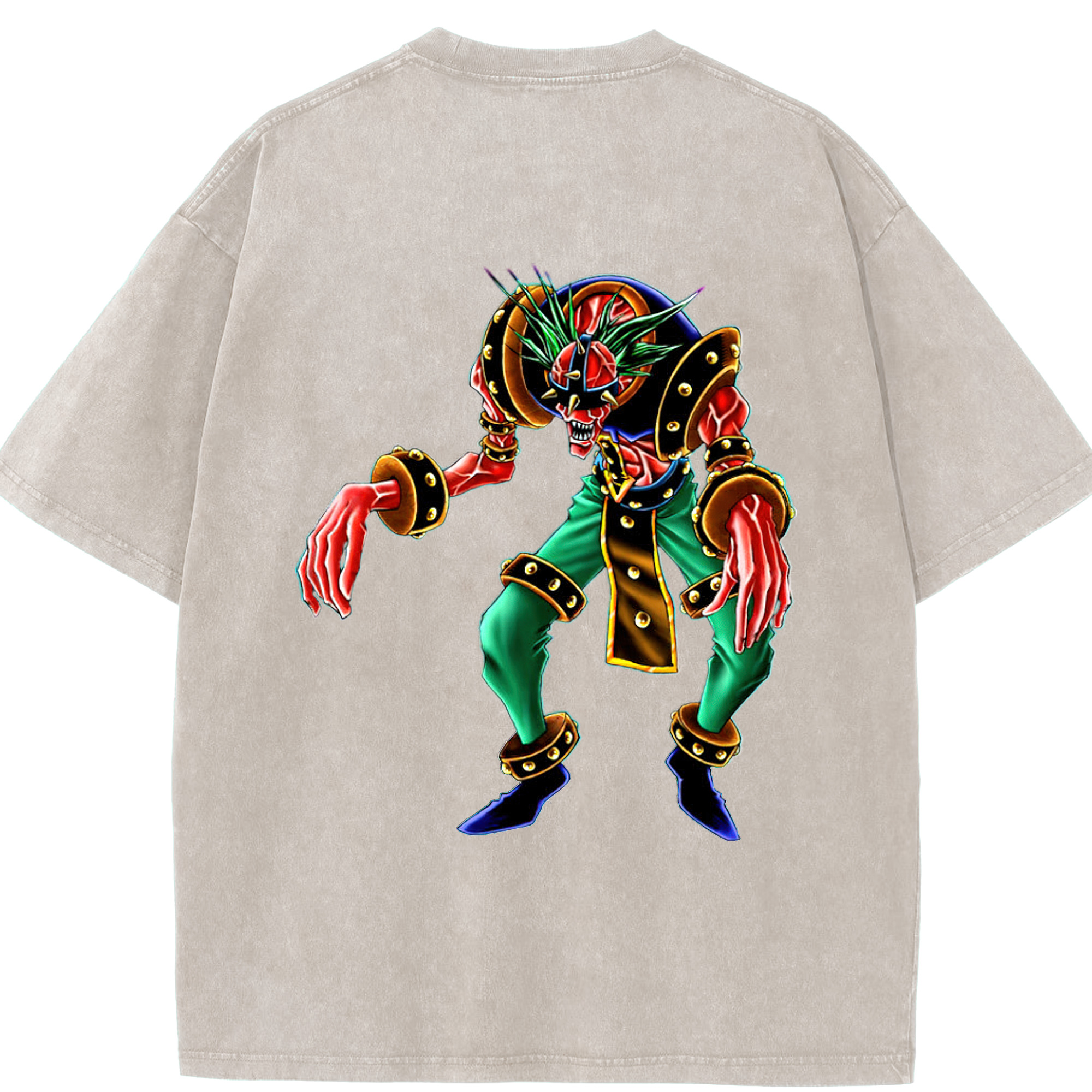 （画像用） 遊☆戯☆王 Yu-Gi-Oh! 綿100% ヴィンテージ風 半袖Tシャツ（背面プリント）
