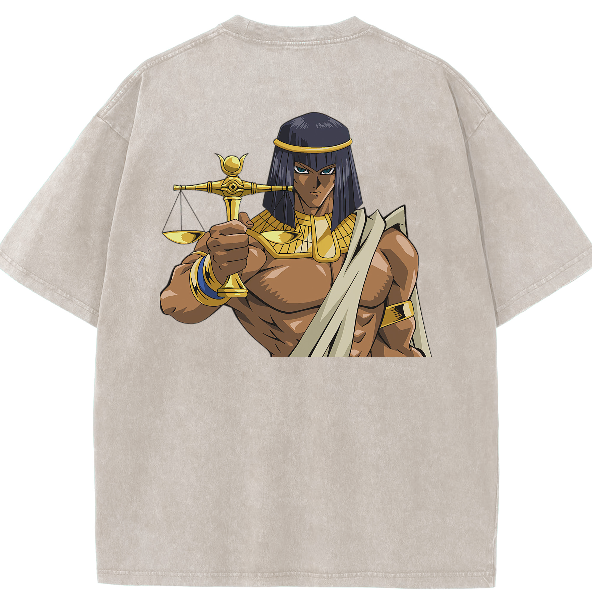 （画像用） 遊☆戯☆王 Yu-Gi-Oh! 綿100% ヴィンテージ風 半袖Tシャツ（背面プリント）