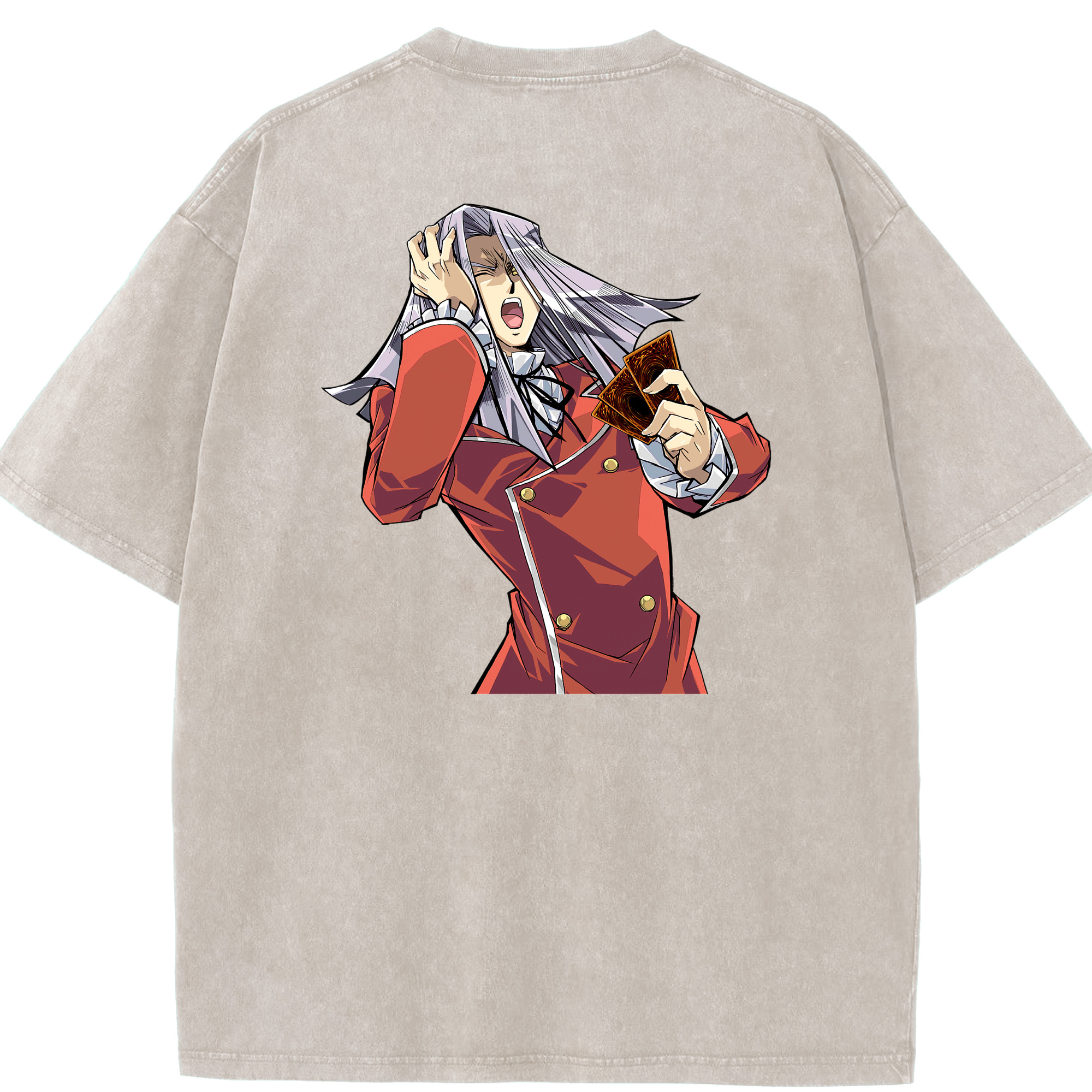 （画像用） 遊☆戯☆王 Yu-Gi-Oh! 綿100% ヴィンテージ風 半袖Tシャツ（背面プリント）