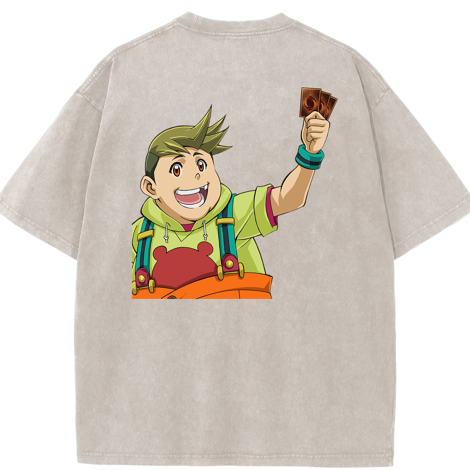 （画像用） 遊☆戯☆王 Yu-Gi-Oh! 綿100% ヴィンテージ風 半袖Tシャツ（背面プリント）