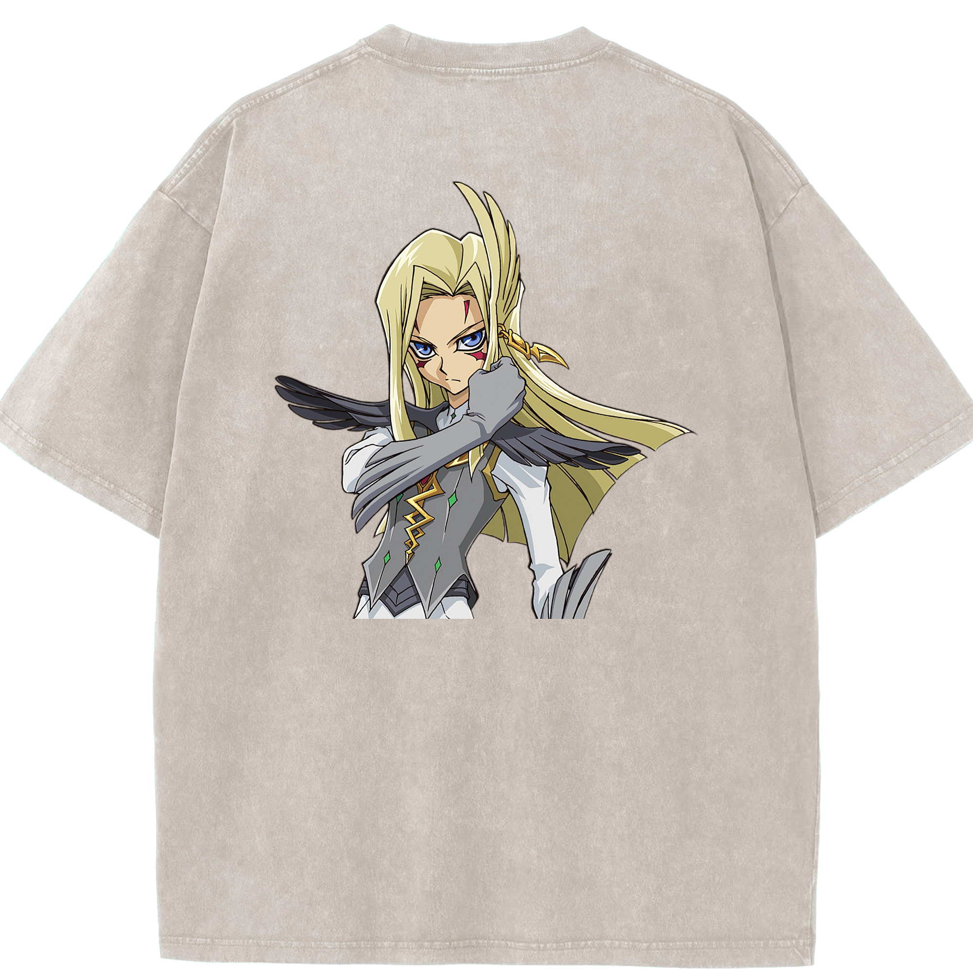 （画像用） 遊☆戯☆王 Yu-Gi-Oh! 綿100% ヴィンテージ風 半袖Tシャツ（背面プリント）
