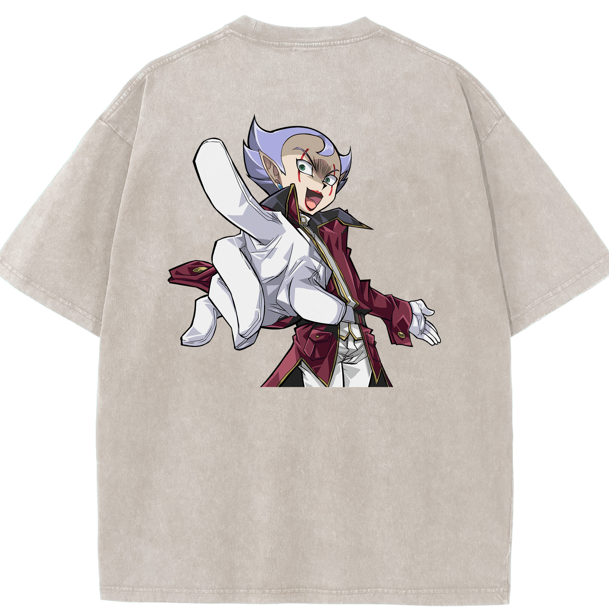 （画像用） 遊☆戯☆王 Yu-Gi-Oh! 綿100% ヴィンテージ風 半袖Tシャツ（背面プリント）