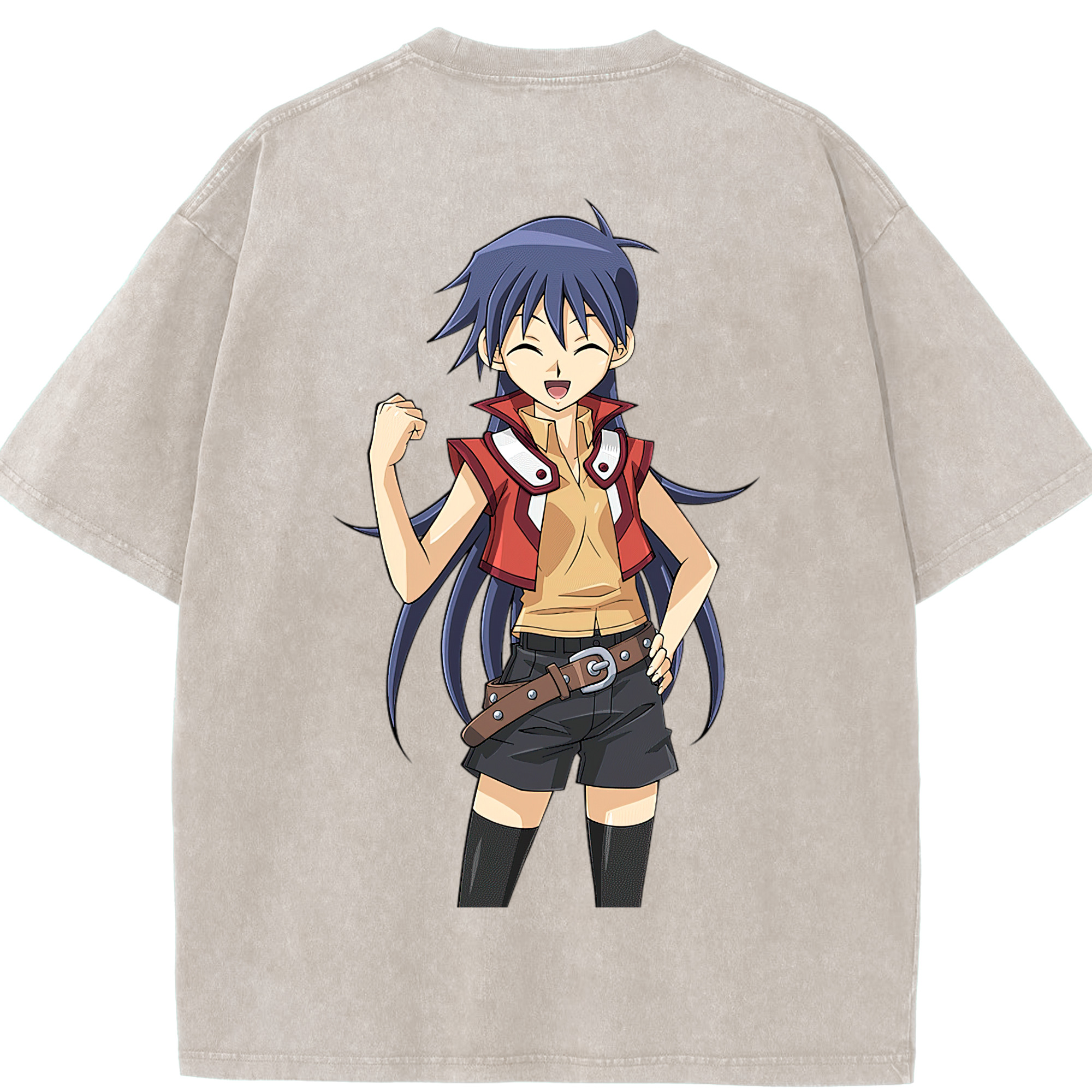 （画像用） 遊☆戯☆王 Yu-Gi-Oh! 綿100% ヴィンテージ風 半袖Tシャツ（背面プリント）