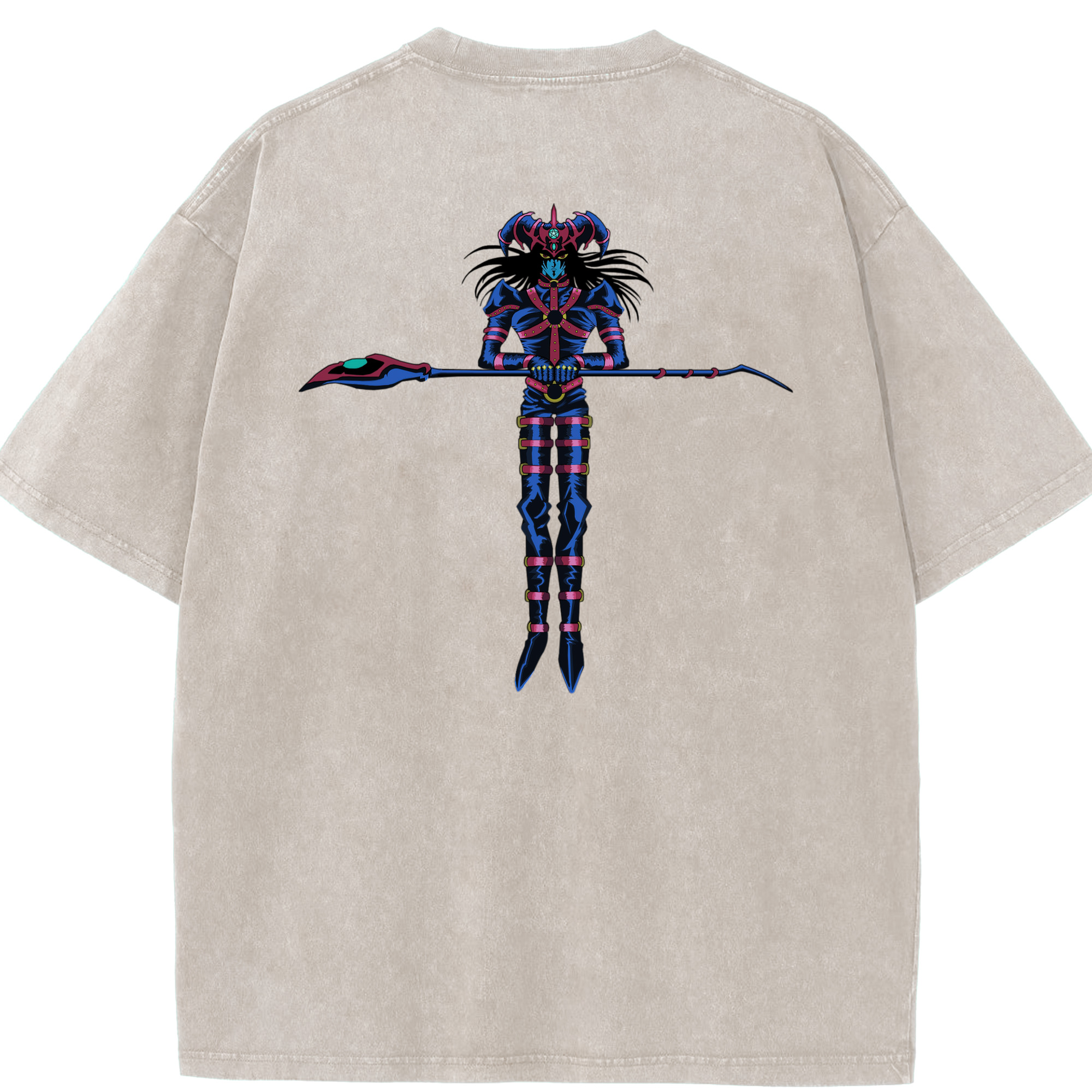 （画像用） 遊☆戯☆王 Yu-Gi-Oh! 綿100% ヴィンテージ風 半袖Tシャツ（背面プリント）