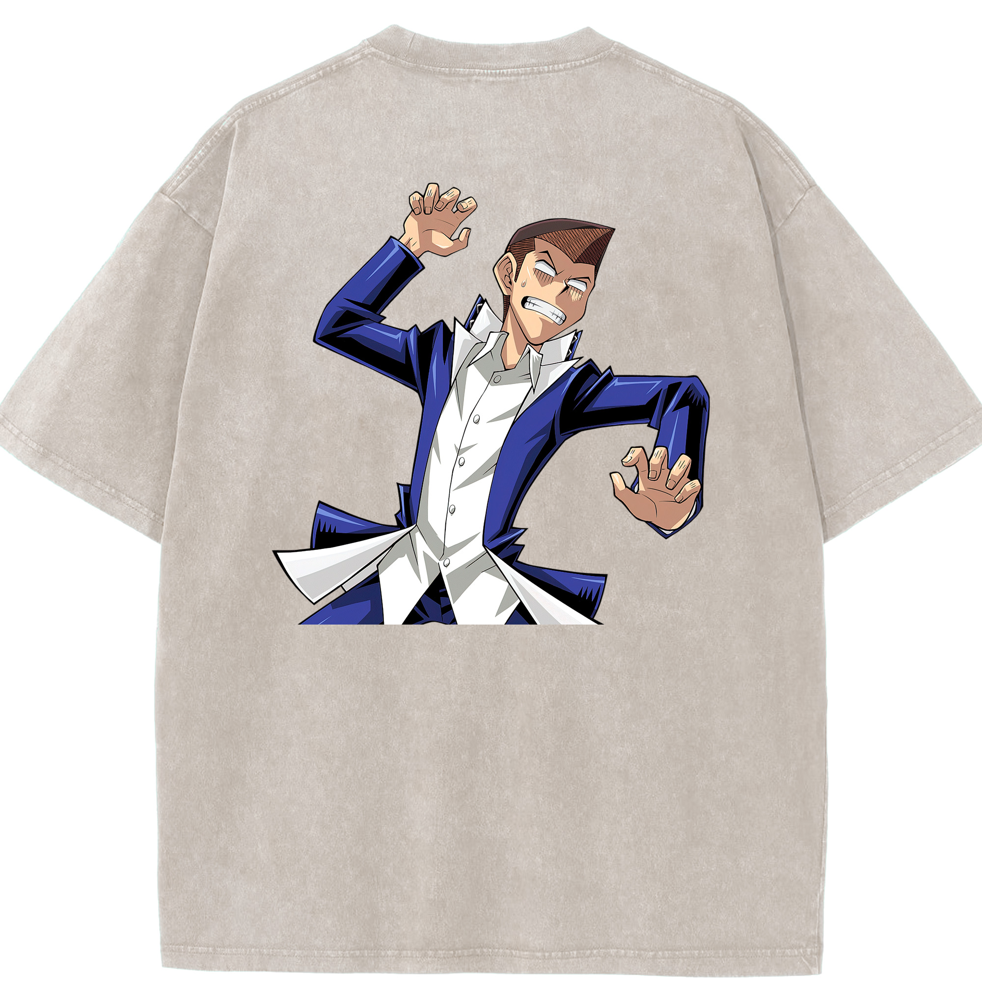 （画像用） 遊☆戯☆王 Yu-Gi-Oh! 綿100% ヴィンテージ風 半袖Tシャツ（背面プリント）