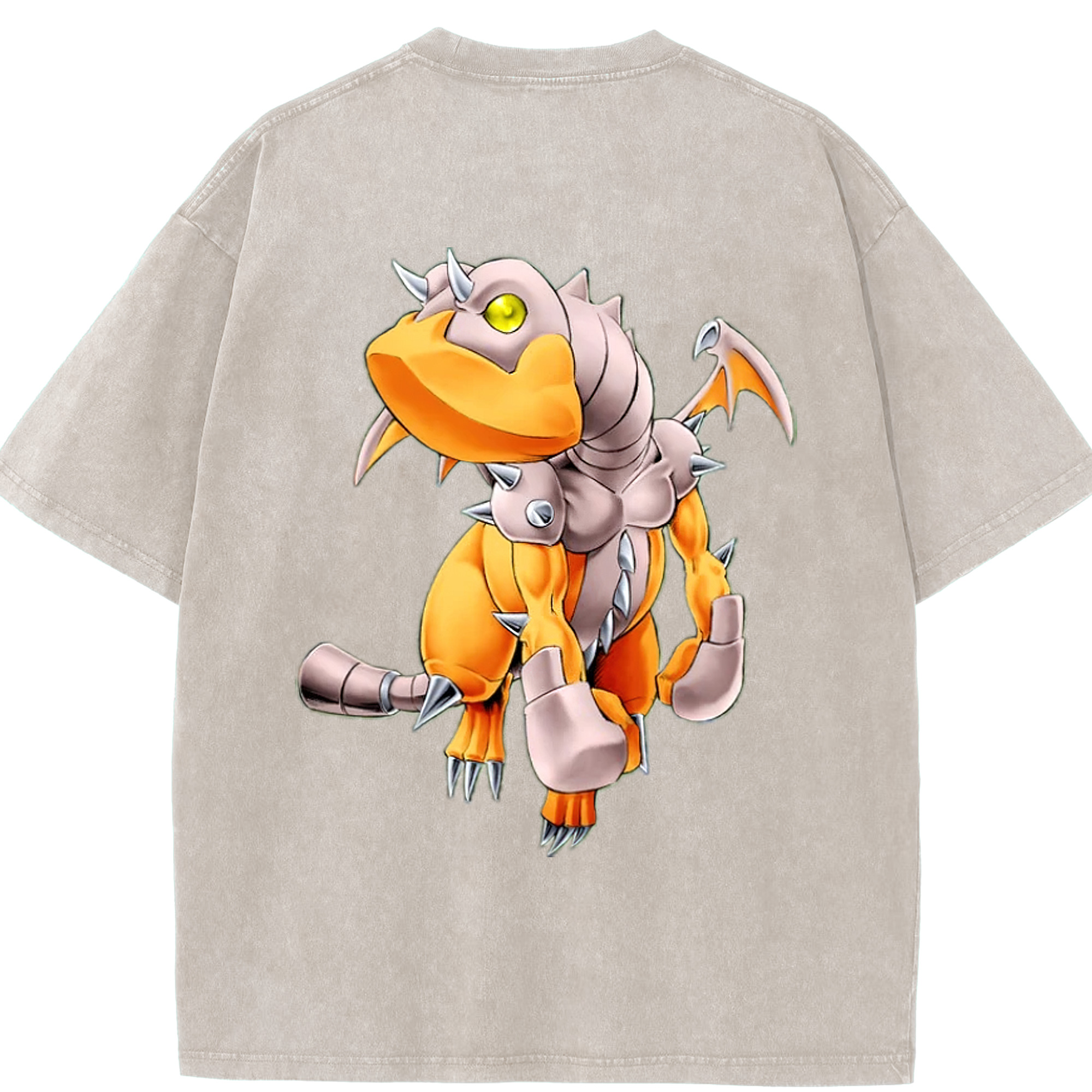 （画像用） 遊☆戯☆王 Yu-Gi-Oh! 綿100% ヴィンテージ風 半袖Tシャツ（背面プリント）