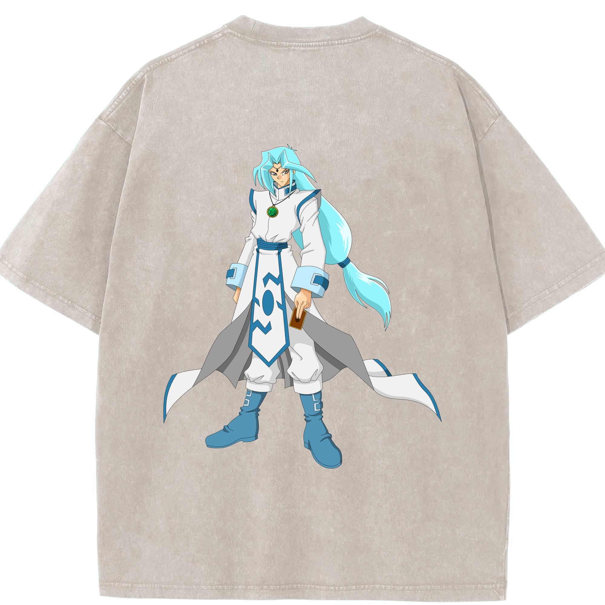 （画像用） 遊☆戯☆王 Yu-Gi-Oh! 綿100% ヴィンテージ風 半袖Tシャツ（背面プリント）