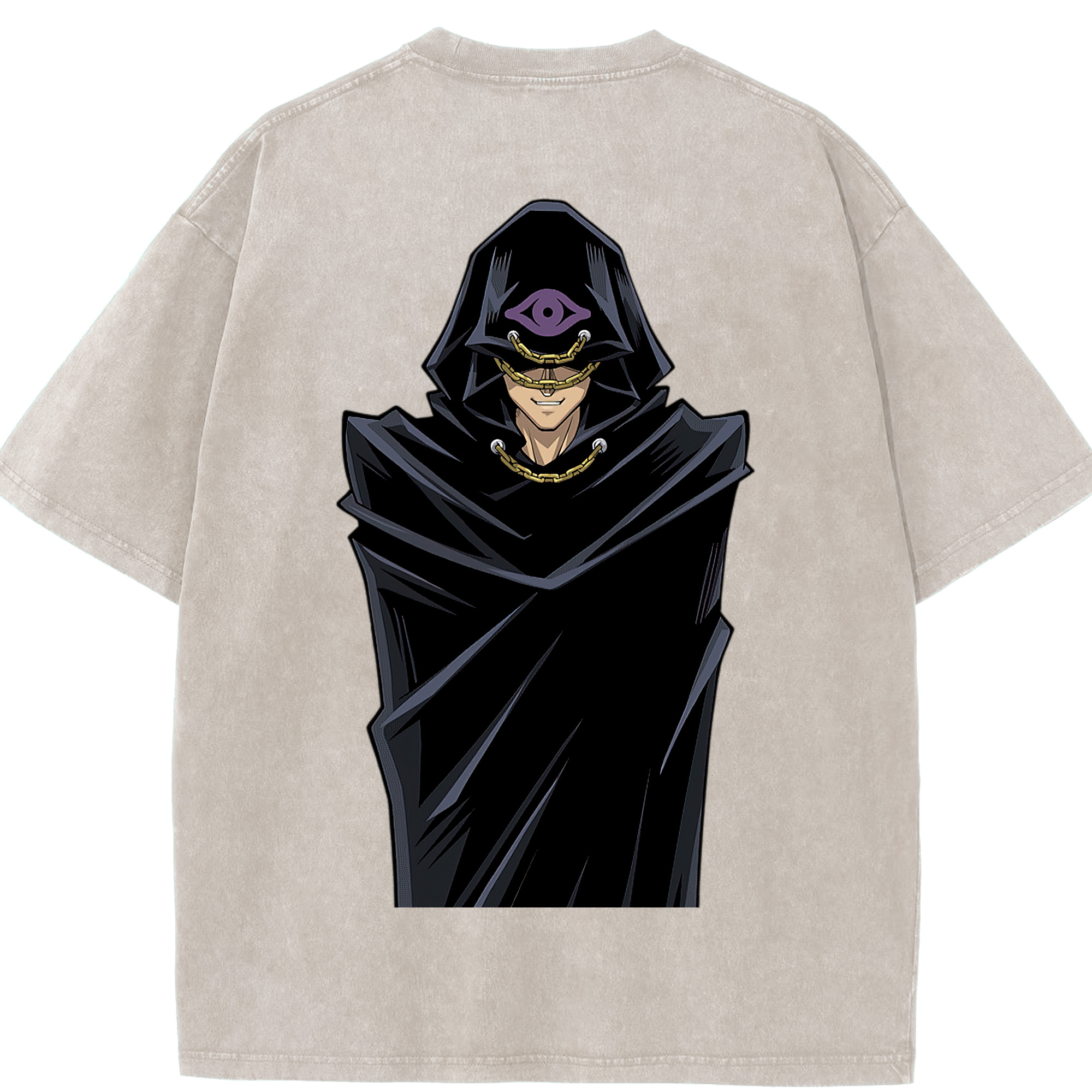 （画像用） 遊☆戯☆王 Yu-Gi-Oh! 綿100% ヴィンテージ風 半袖Tシャツ（背面プリント）
