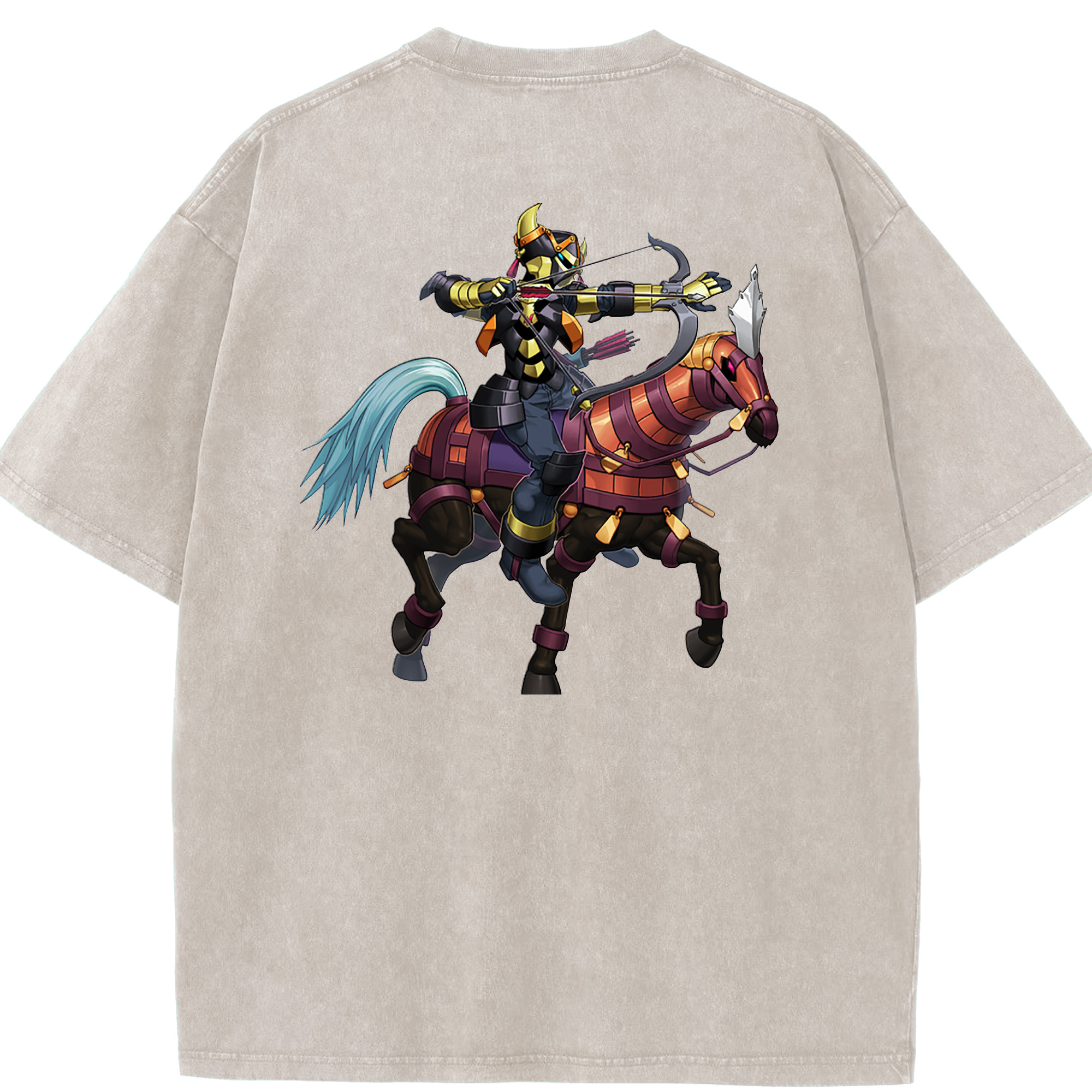 （画像用） 遊☆戯☆王 Yu-Gi-Oh! 綿100% ヴィンテージ風 半袖Tシャツ（背面プリント）