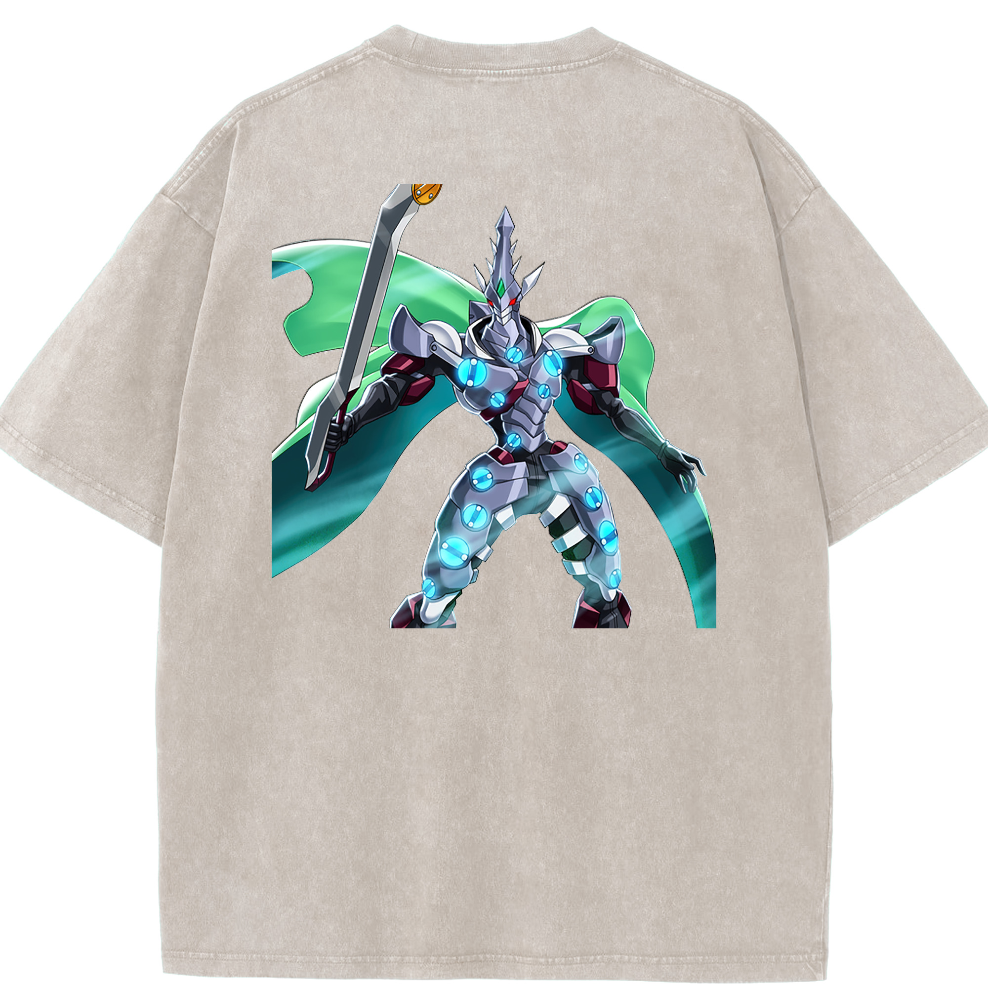 （画像用） 遊☆戯☆王 Yu-Gi-Oh! 綿100% ヴィンテージ風 半袖Tシャツ（背面プリント）