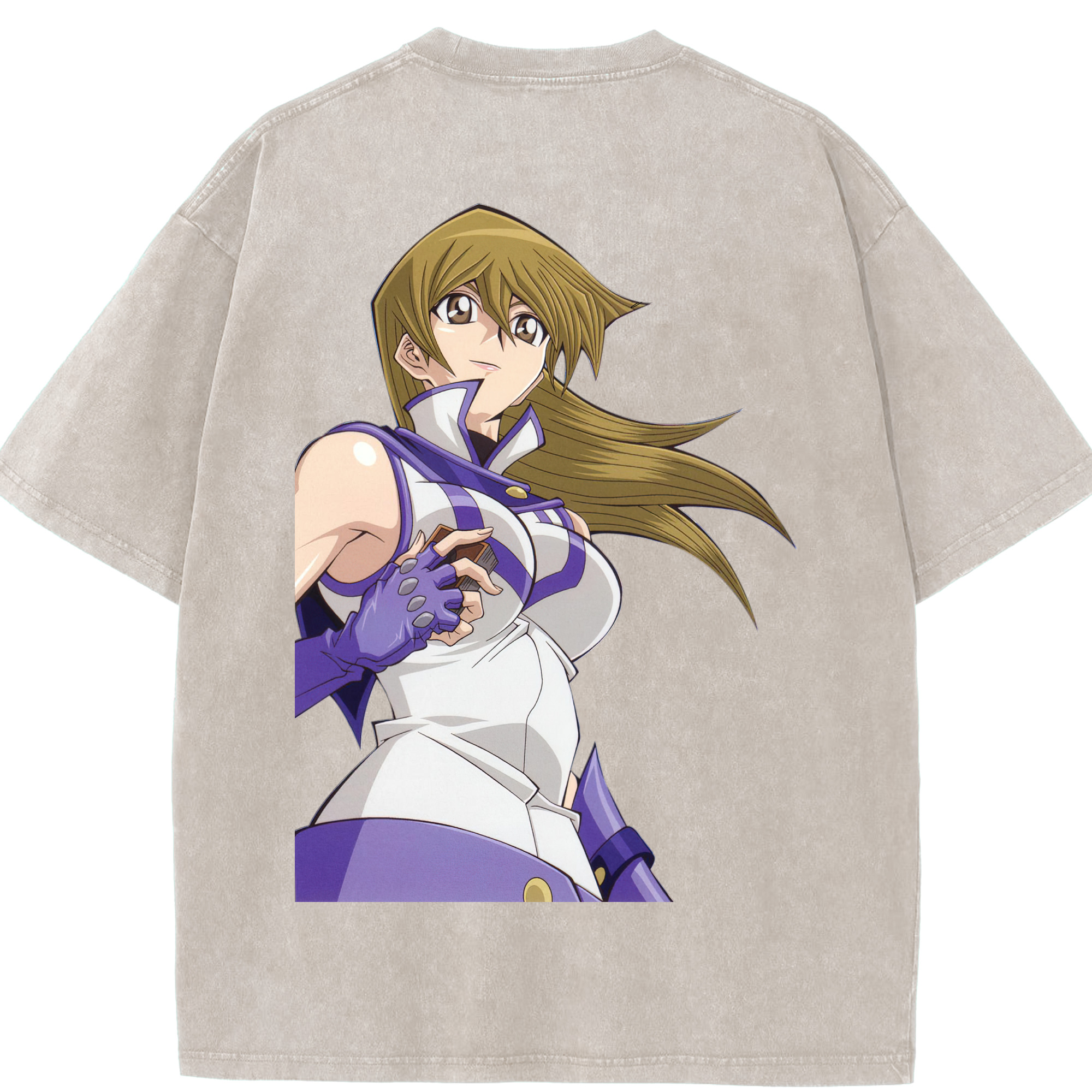 （画像用） 遊☆戯☆王 Yu-Gi-Oh! 綿100% ヴィンテージ風 半袖Tシャツ（背面プリント）