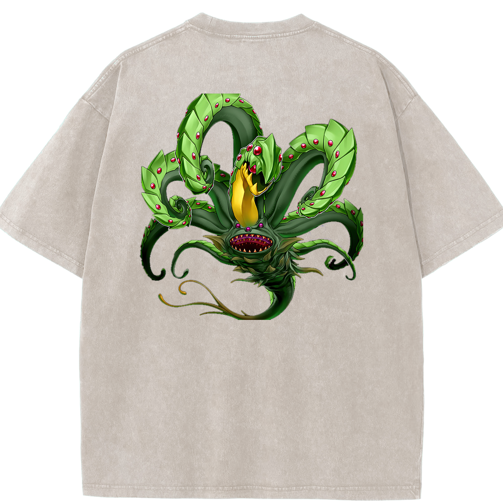 （画像用） 遊☆戯☆王 Yu-Gi-Oh! 綿100% ヴィンテージ風 半袖Tシャツ（背面プリント）