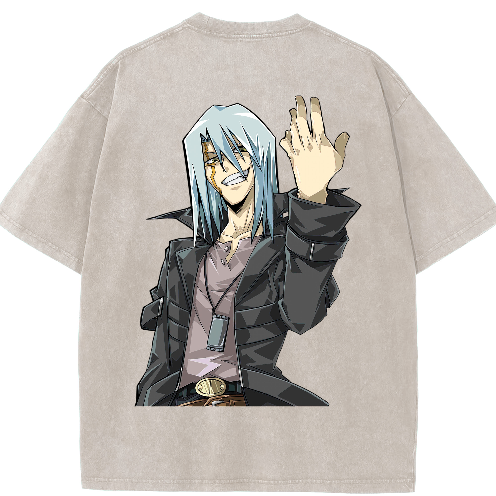 （画像用） 遊☆戯☆王 Yu-Gi-Oh! 綿100% ヴィンテージ風 半袖Tシャツ（背面プリント）