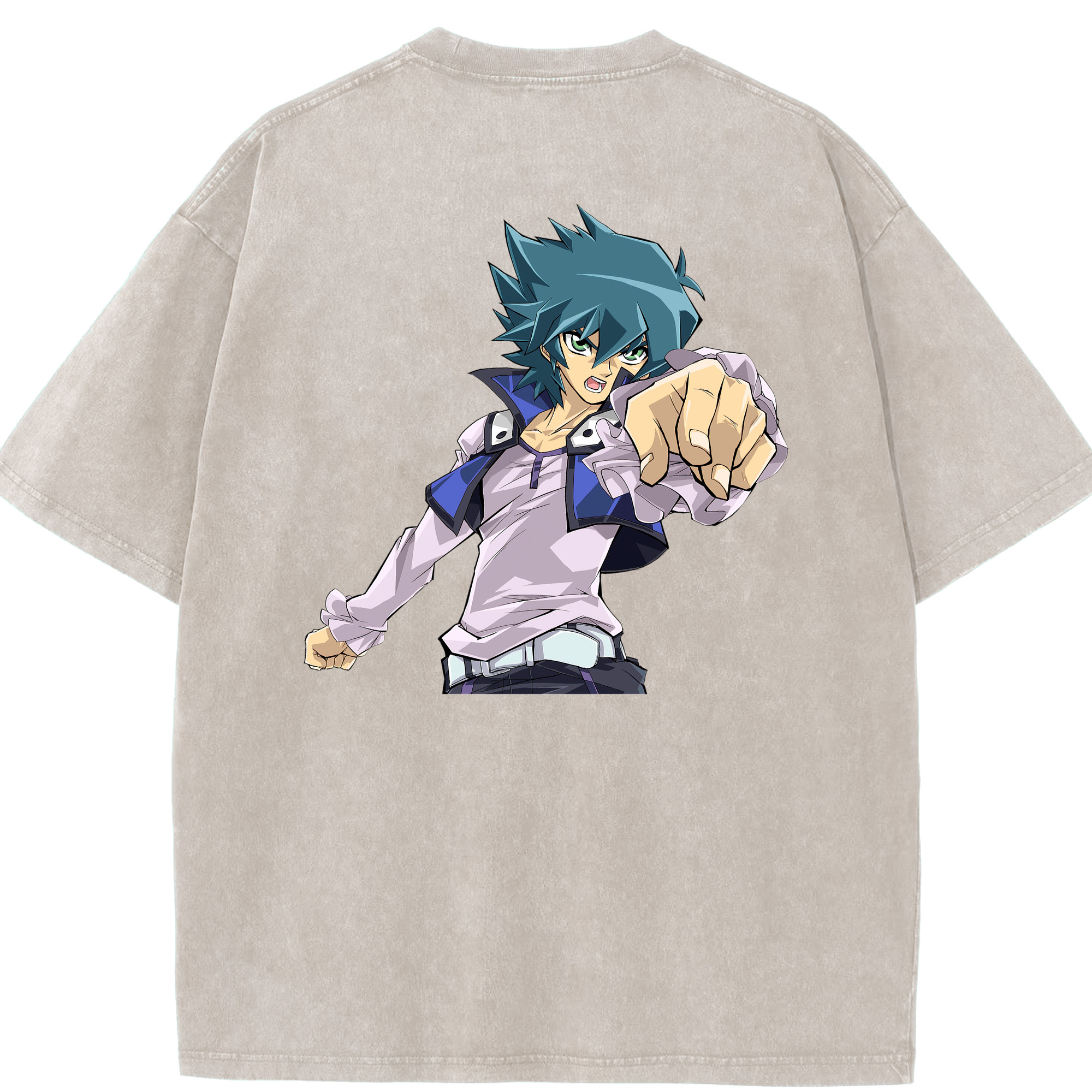 （画像用） 遊☆戯☆王 Yu-Gi-Oh! 綿100% ヴィンテージ風 半袖Tシャツ（背面プリント）