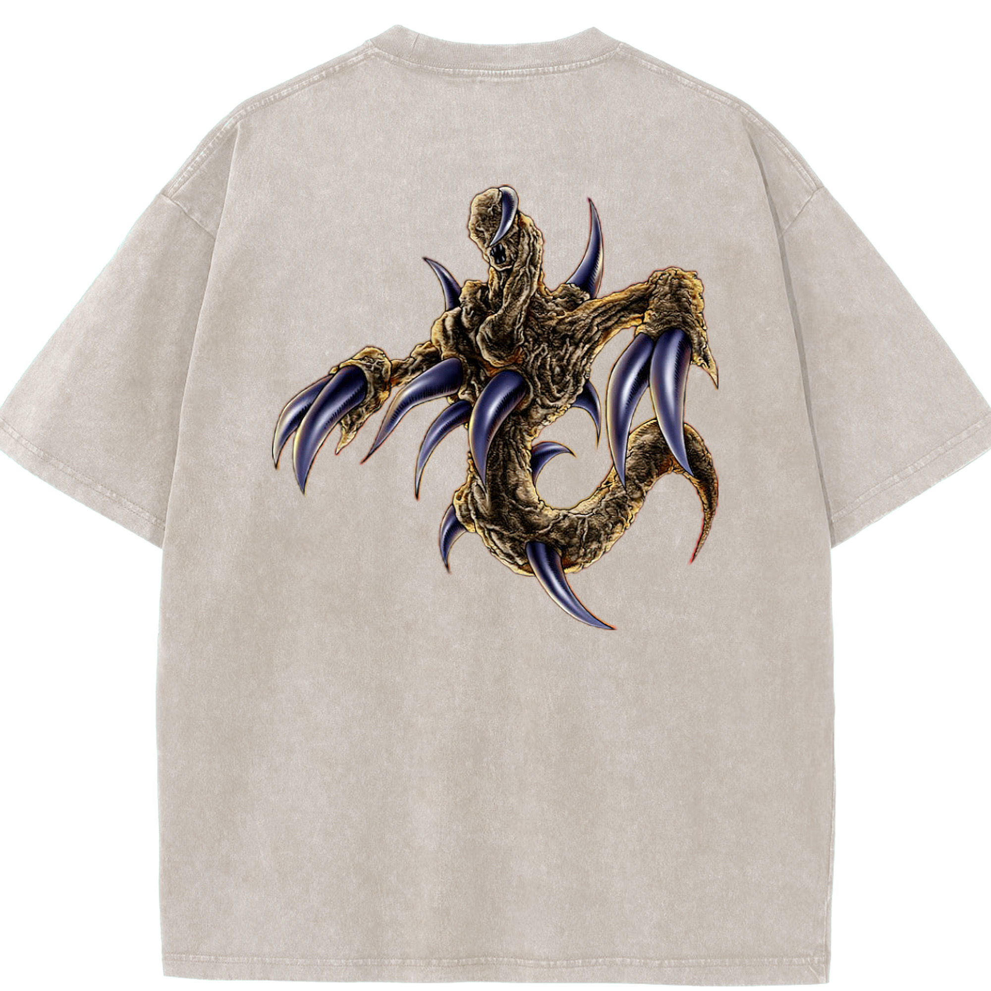 （画像用） 遊☆戯☆王 Yu-Gi-Oh! 綿100% ヴィンテージ風 半袖Tシャツ（背面プリント）