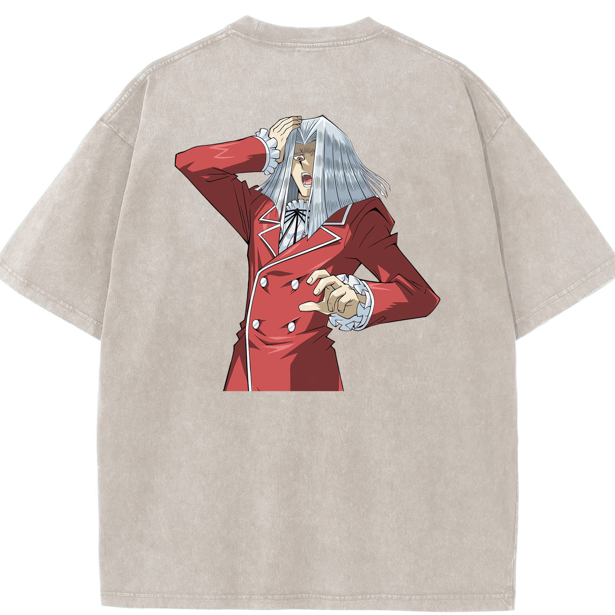 （画像用） 遊☆戯☆王 Yu-Gi-Oh! 綿100% ヴィンテージ風 半袖Tシャツ（背面プリント）