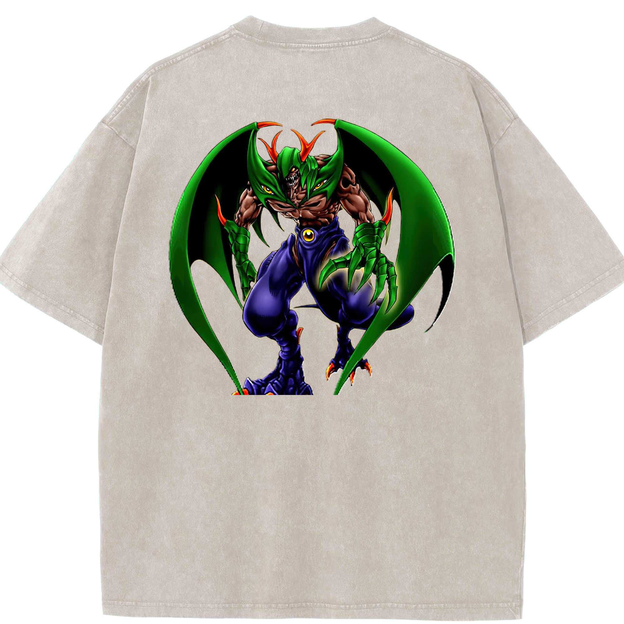 （画像用） 遊☆戯☆王 Yu-Gi-Oh! 綿100% ヴィンテージ風 半袖Tシャツ（背面プリント）