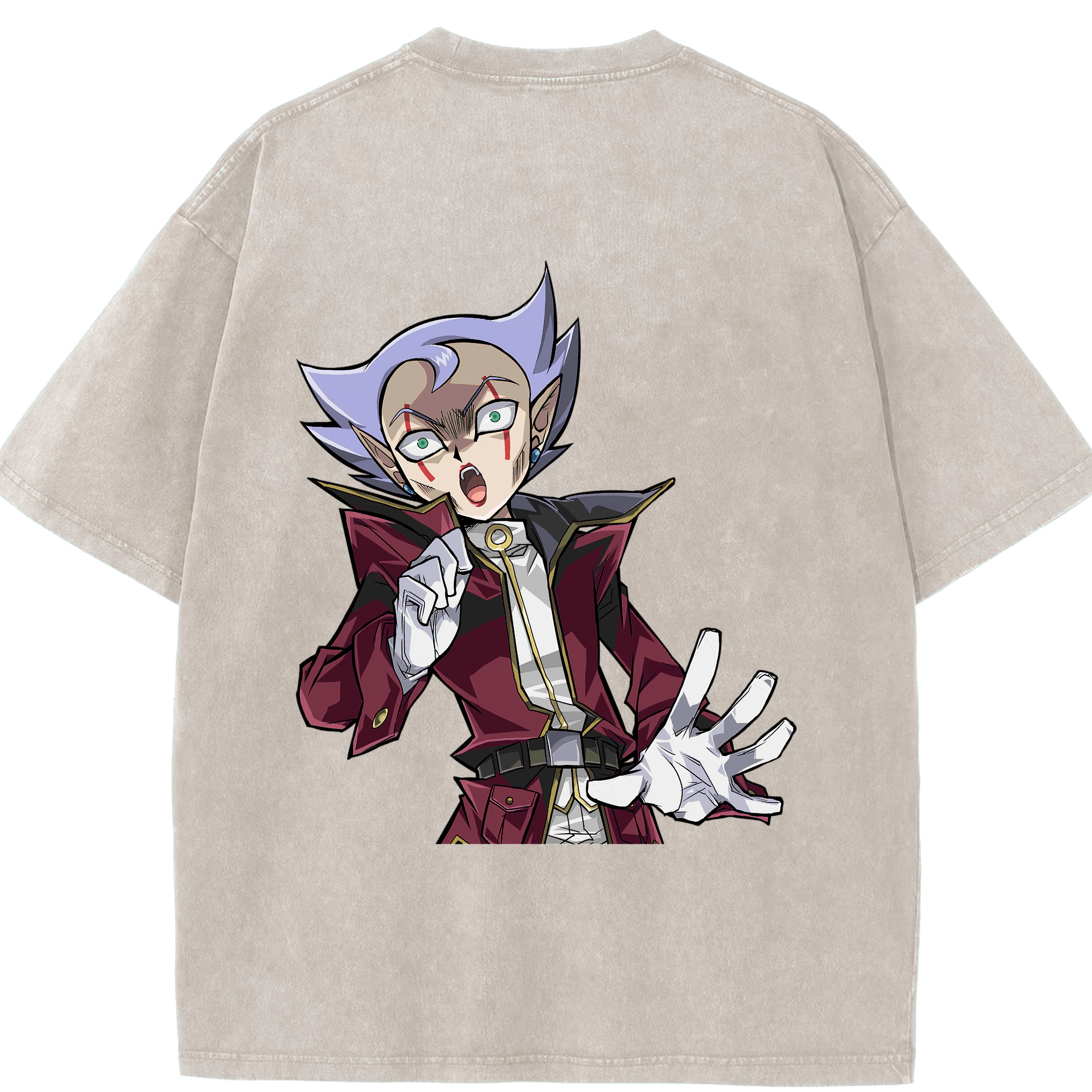 （画像用） 遊☆戯☆王 Yu-Gi-Oh! 綿100% ヴィンテージ風 半袖Tシャツ（背面プリント）