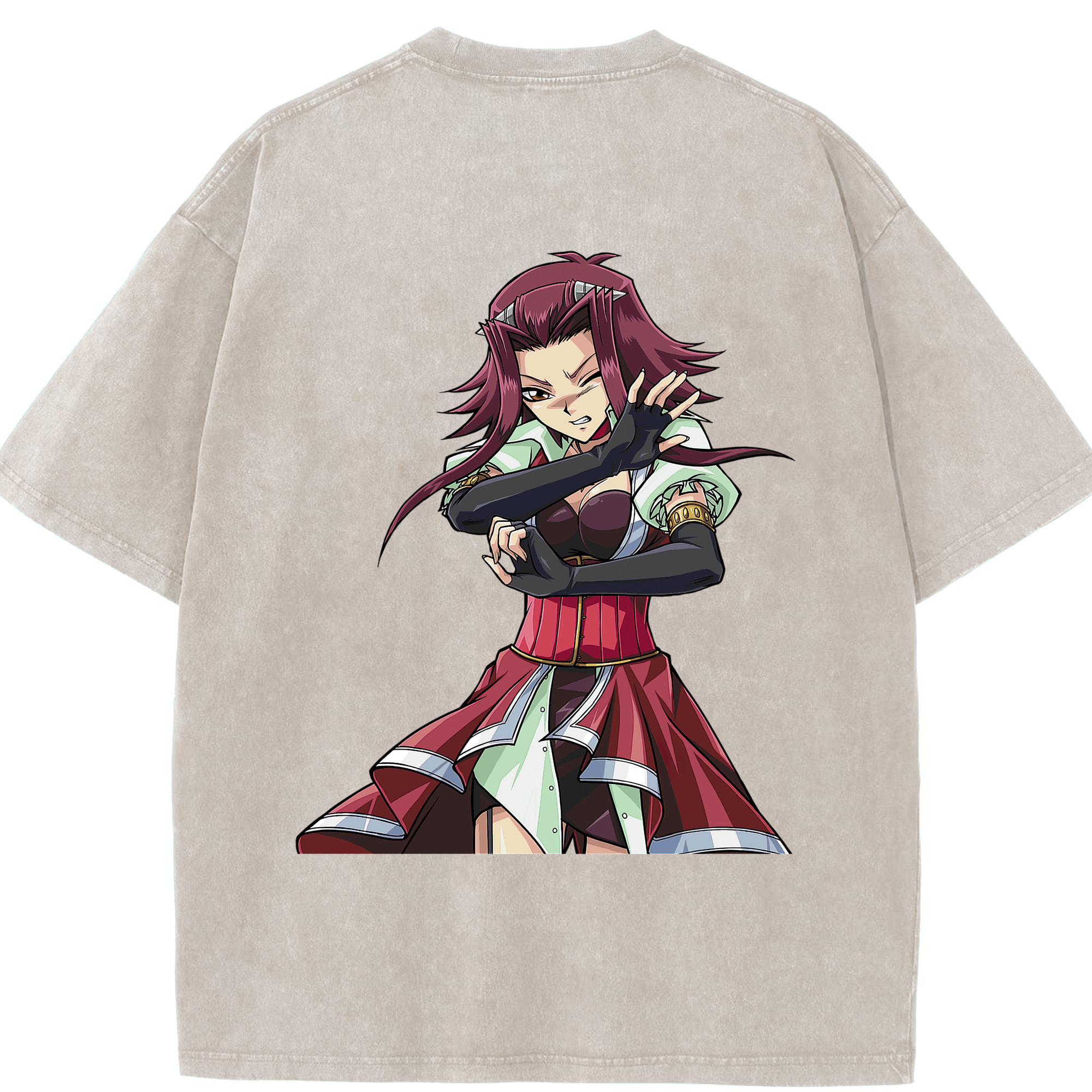 （画像用） 遊☆戯☆王 Yu-Gi-Oh! 綿100% ヴィンテージ風 半袖Tシャツ（背面プリント）