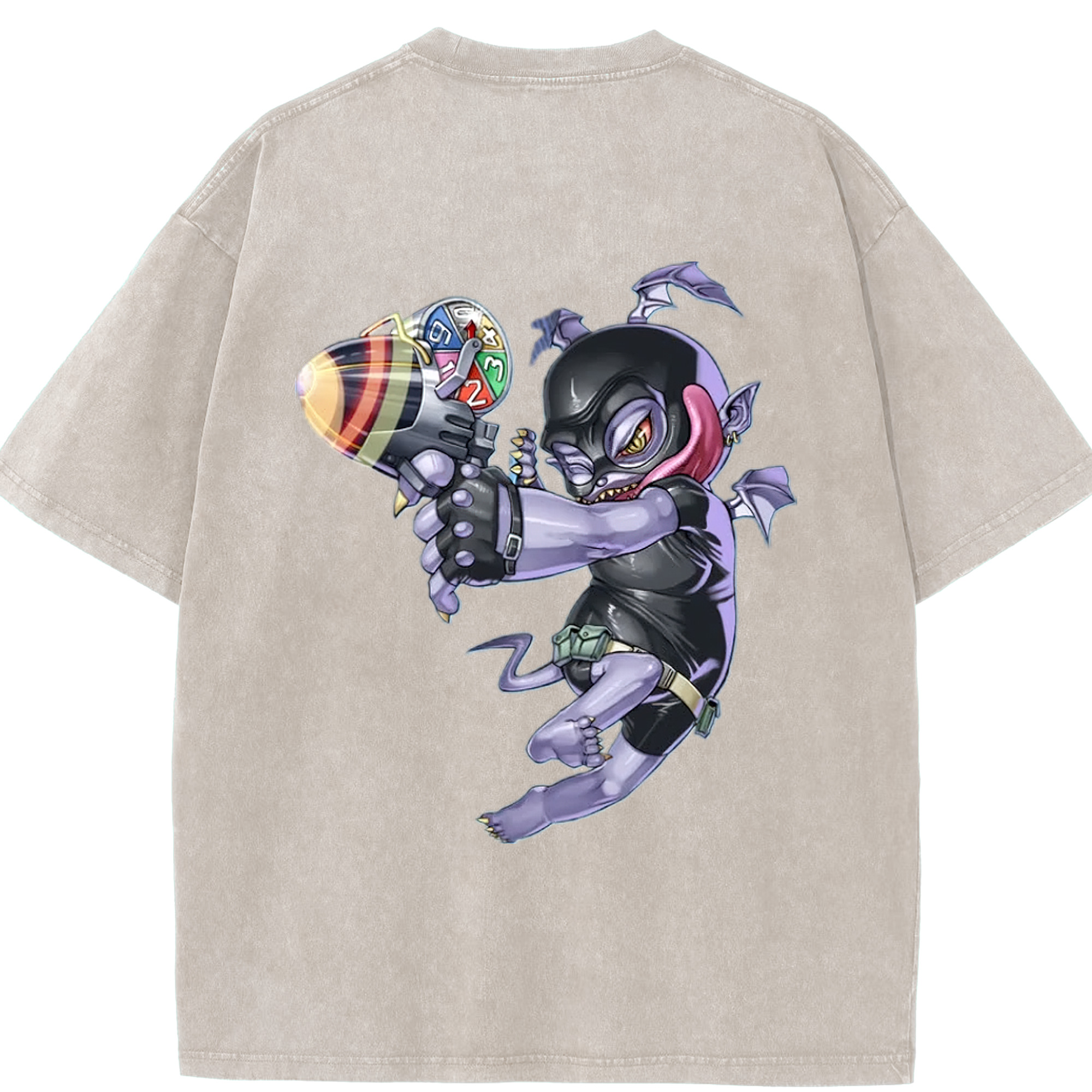 （画像用） 遊☆戯☆王 Yu-Gi-Oh! 綿100% ヴィンテージ風 半袖Tシャツ（背面プリント）