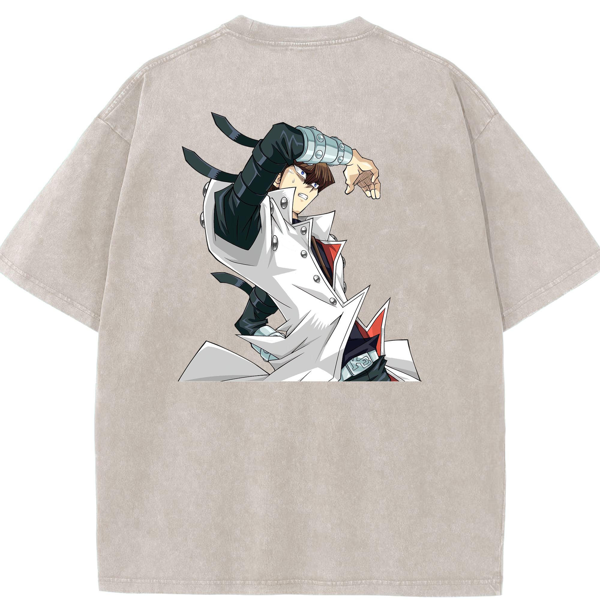 （画像用） 遊☆戯☆王 Yu-Gi-Oh! 綿100% ヴィンテージ風 半袖Tシャツ（背面プリント）