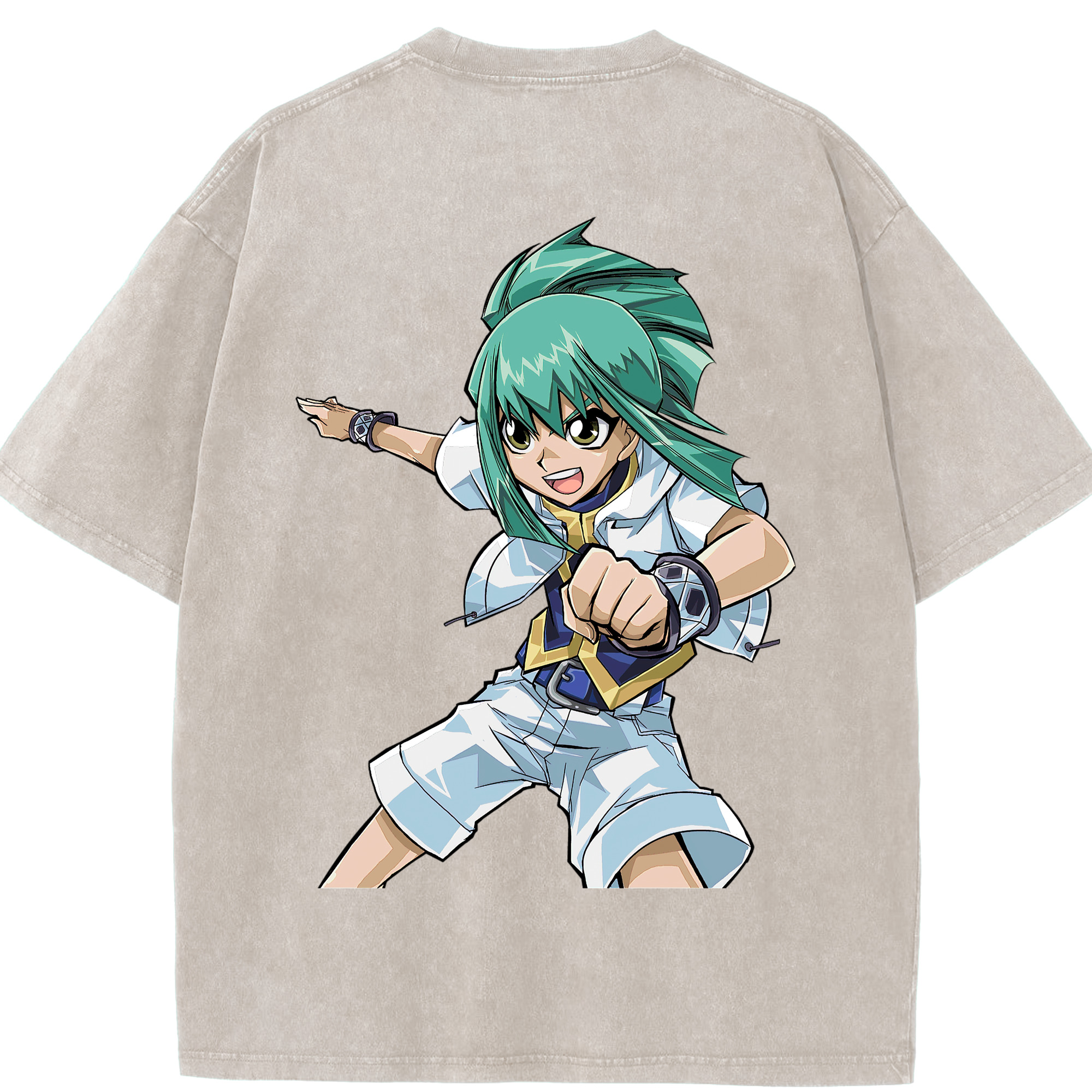 （画像用） 遊☆戯☆王 Yu-Gi-Oh! 綿100% ヴィンテージ風 半袖Tシャツ（背面プリント）