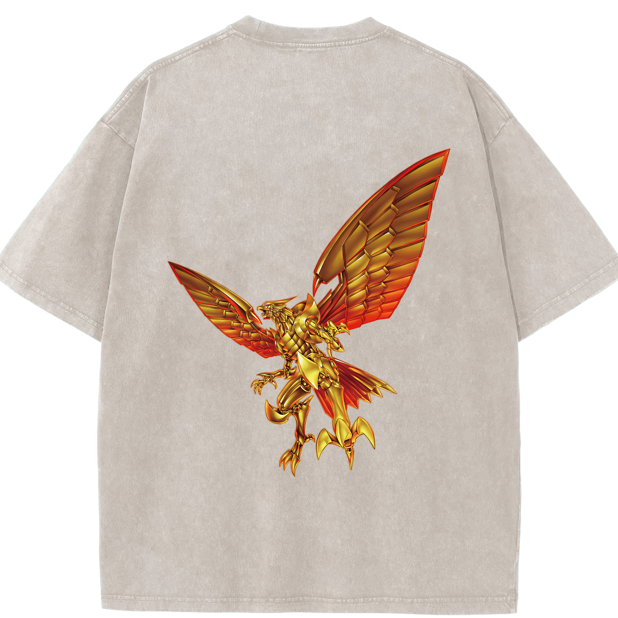 （画像用） 遊☆戯☆王 Yu-Gi-Oh! 綿100% ヴィンテージ風 半袖Tシャツ（背面プリント）