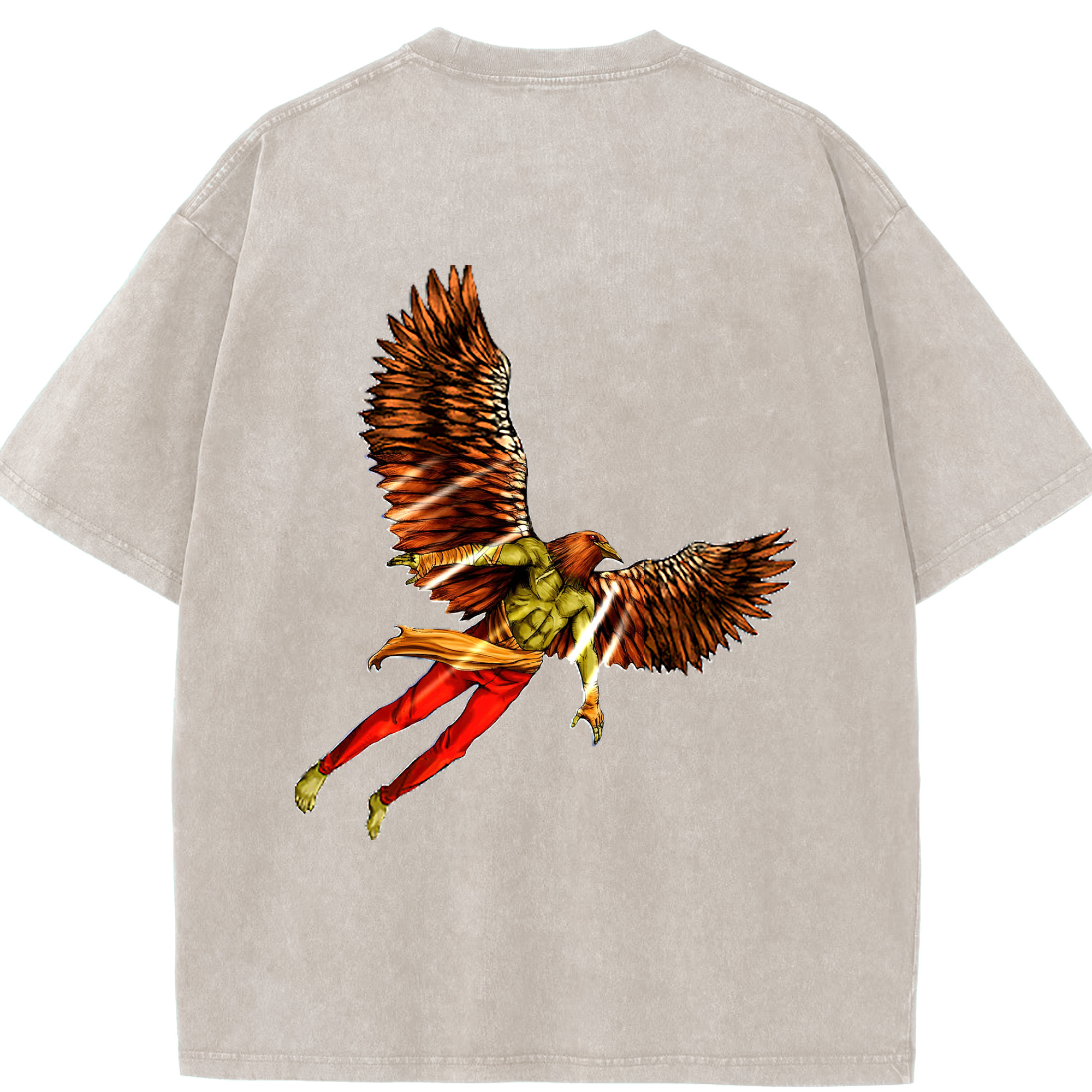 （画像用） 遊☆戯☆王 Yu-Gi-Oh! 綿100% ヴィンテージ風 半袖Tシャツ（背面プリント）