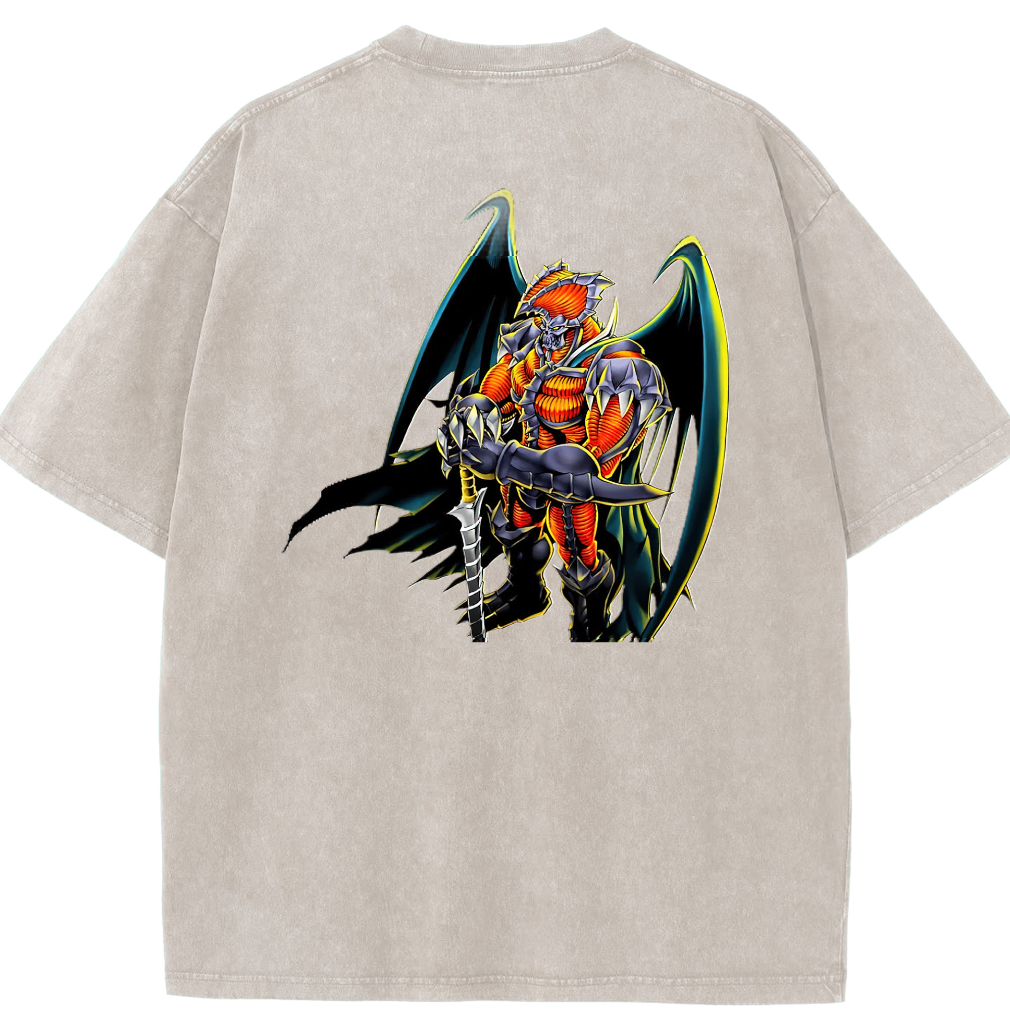 （画像用） 遊☆戯☆王 Yu-Gi-Oh! 綿100% ヴィンテージ風 半袖Tシャツ（背面プリント）