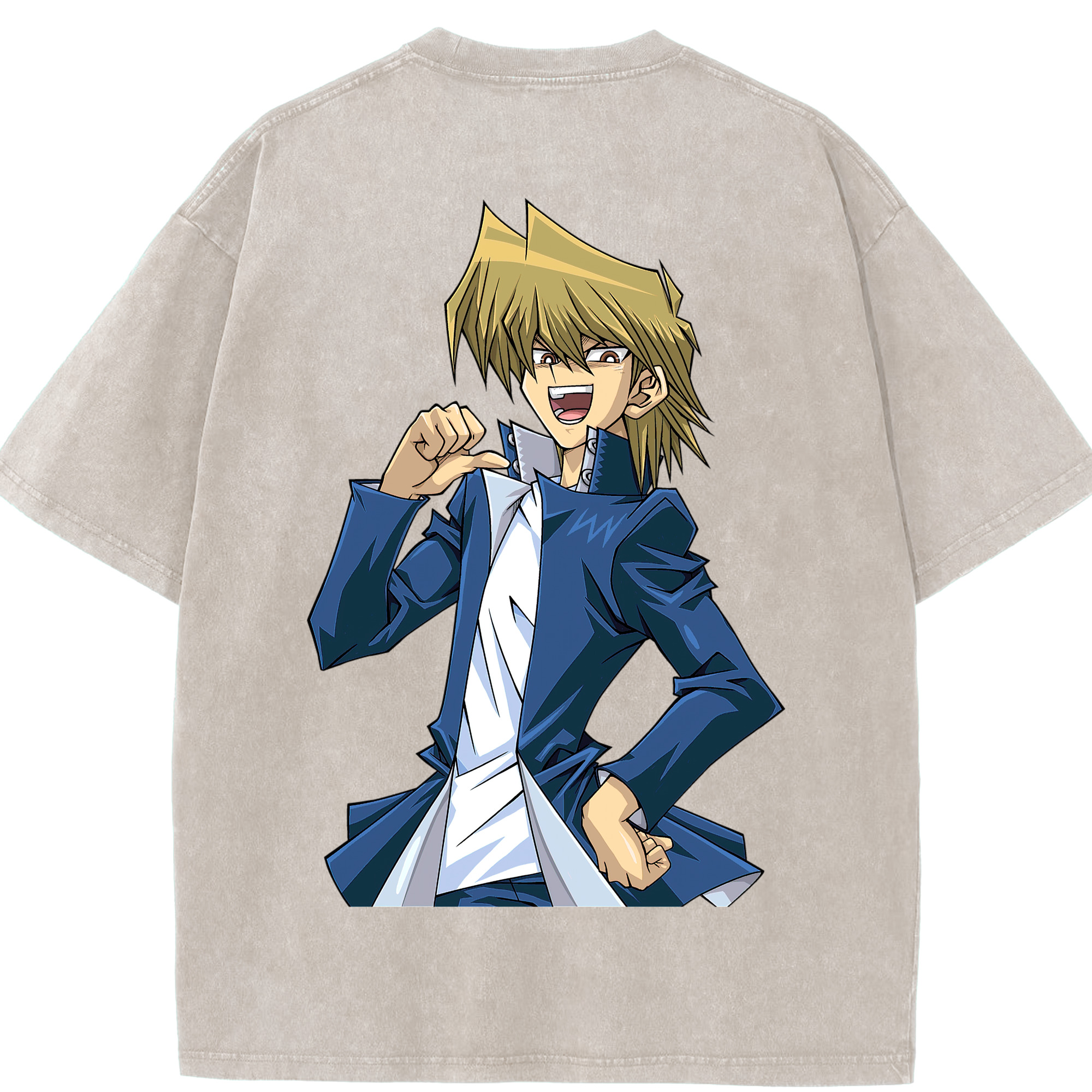 （画像用） 遊☆戯☆王 Yu-Gi-Oh! 綿100% ヴィンテージ風 半袖Tシャツ（背面プリント）